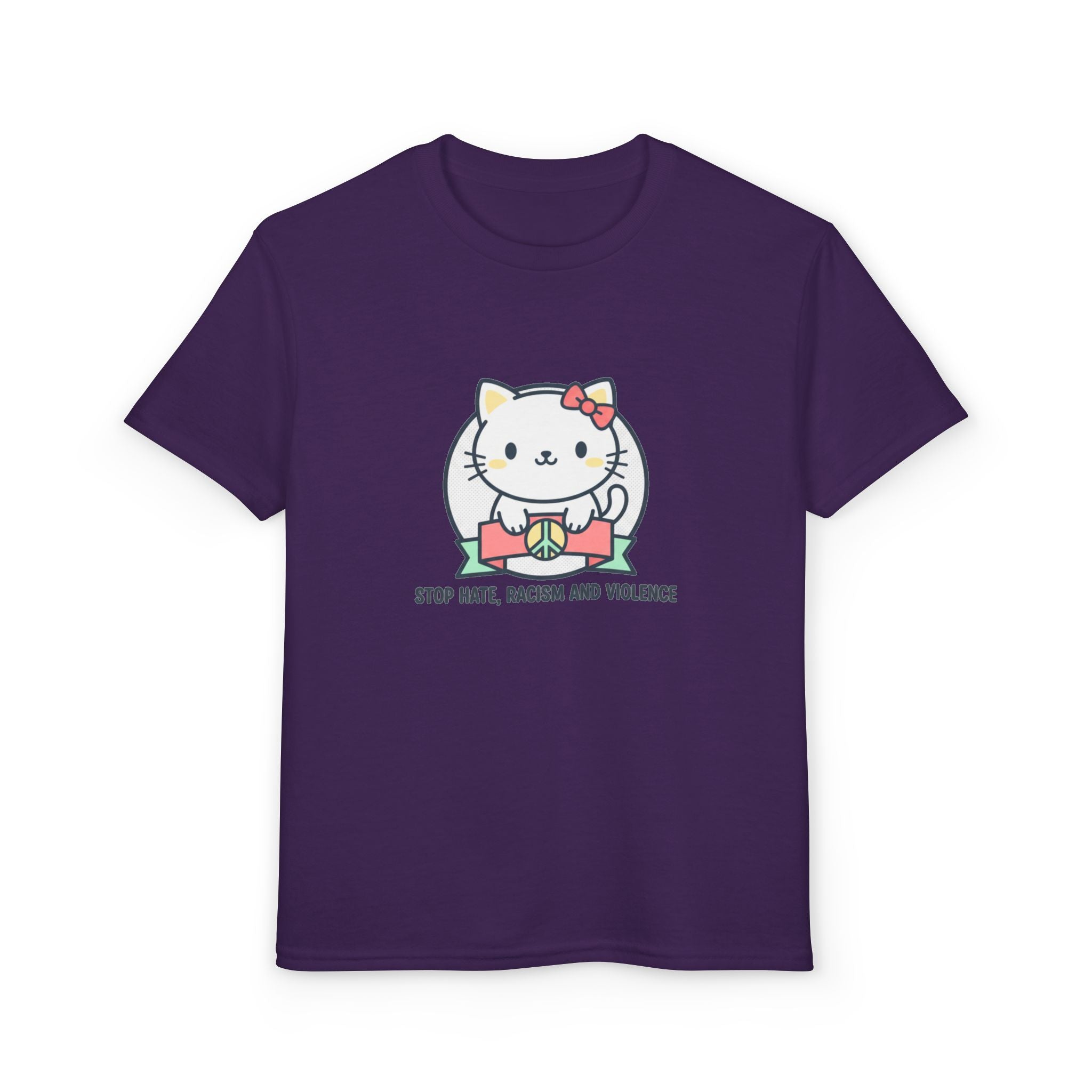 Youth Cat Graphic T-Shirt — HELLO KITTY STOP HATE