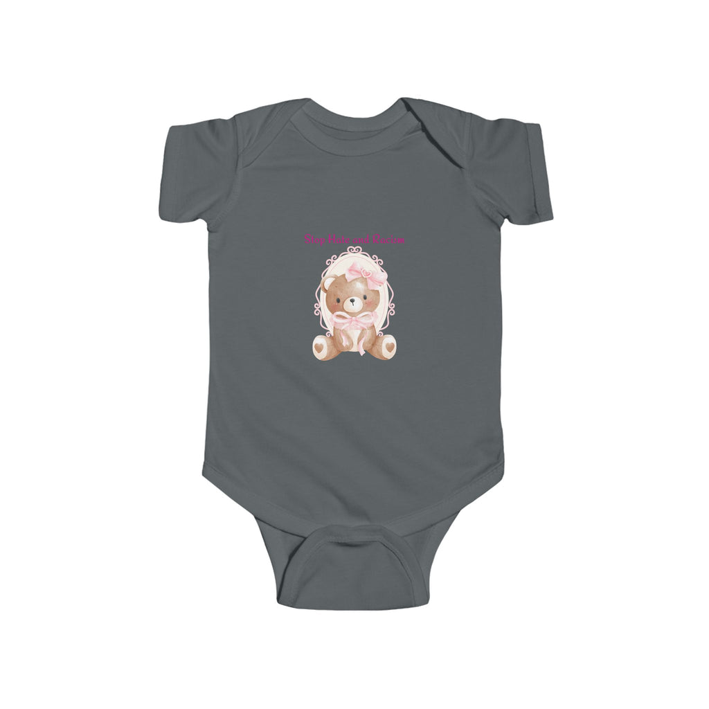 Baby Bodysuit - Cute Teddy Bear "Stay Cute and Sweet" Infant Onesie