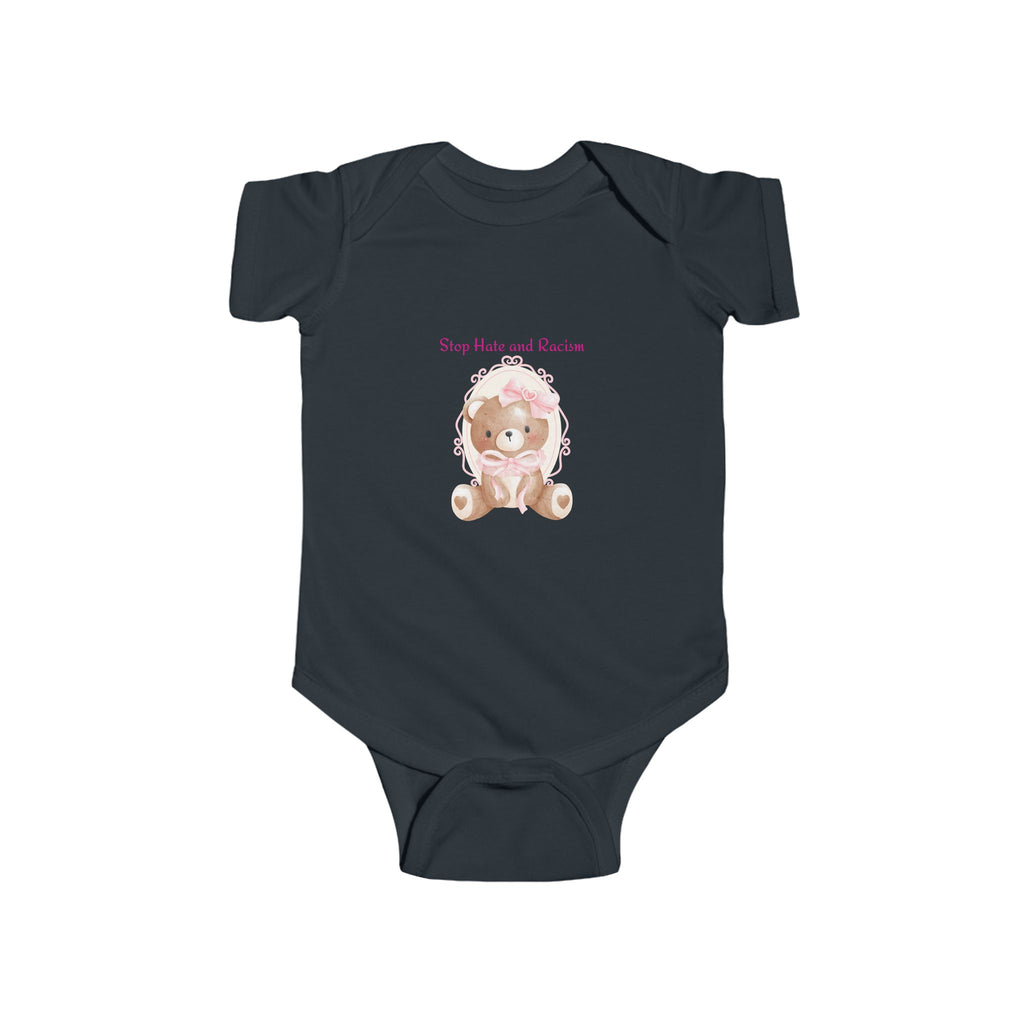 Baby Bodysuit - Cute Teddy Bear "Stay Cute and Sweet" Infant Onesie