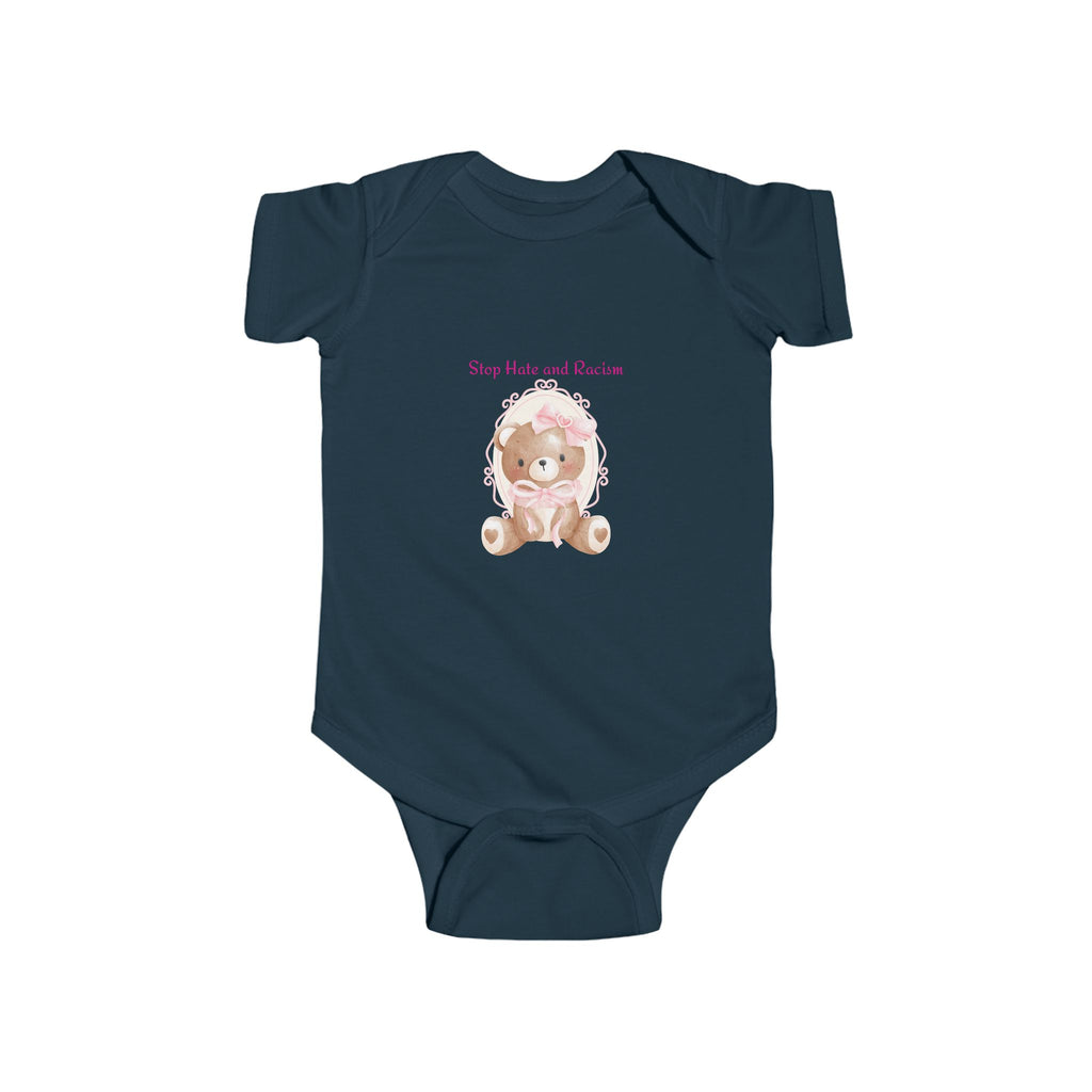 Baby Bodysuit - Cute Teddy Bear "Stay Cute and Sweet" Infant Onesie