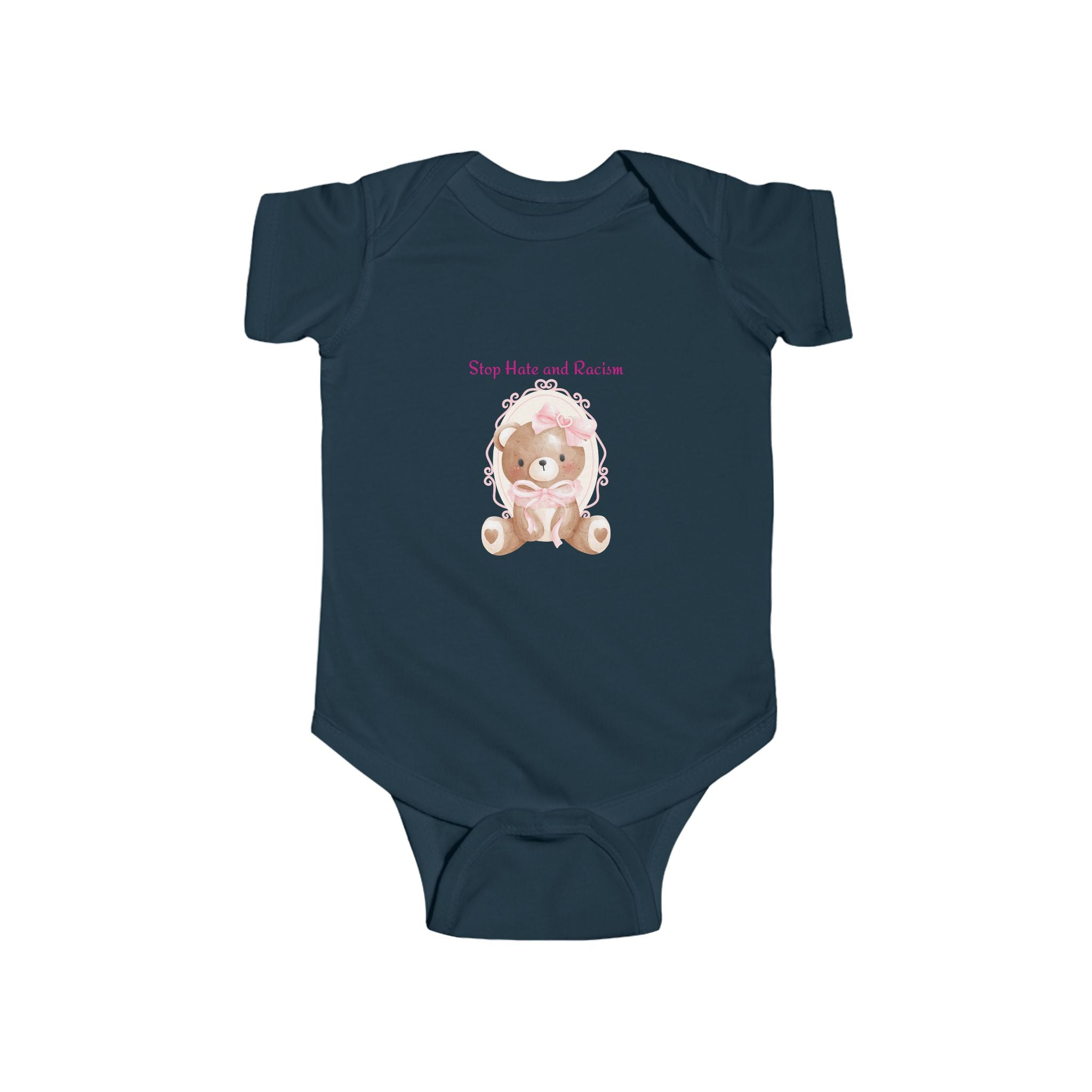 Baby Bodysuit - Cute Teddy Bear "Stay Cute and Sweet" Infant Onesie