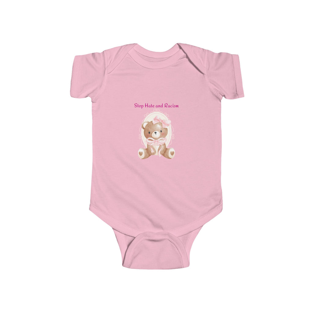 Baby Bodysuit - Cute Teddy Bear "Stay Cute and Sweet" Infant Onesie