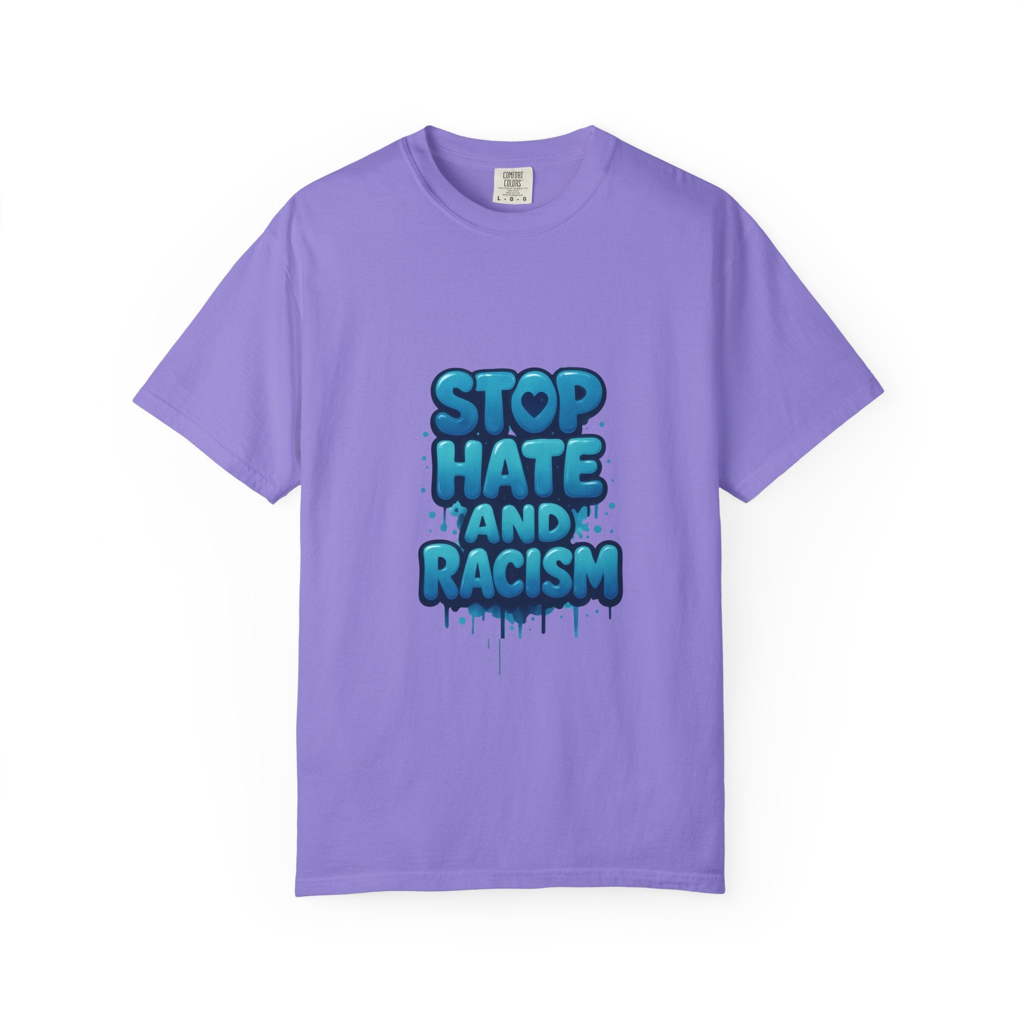 Stop Hate and Racism T-Shirt — Bold Anti-Racism Graphic Tee