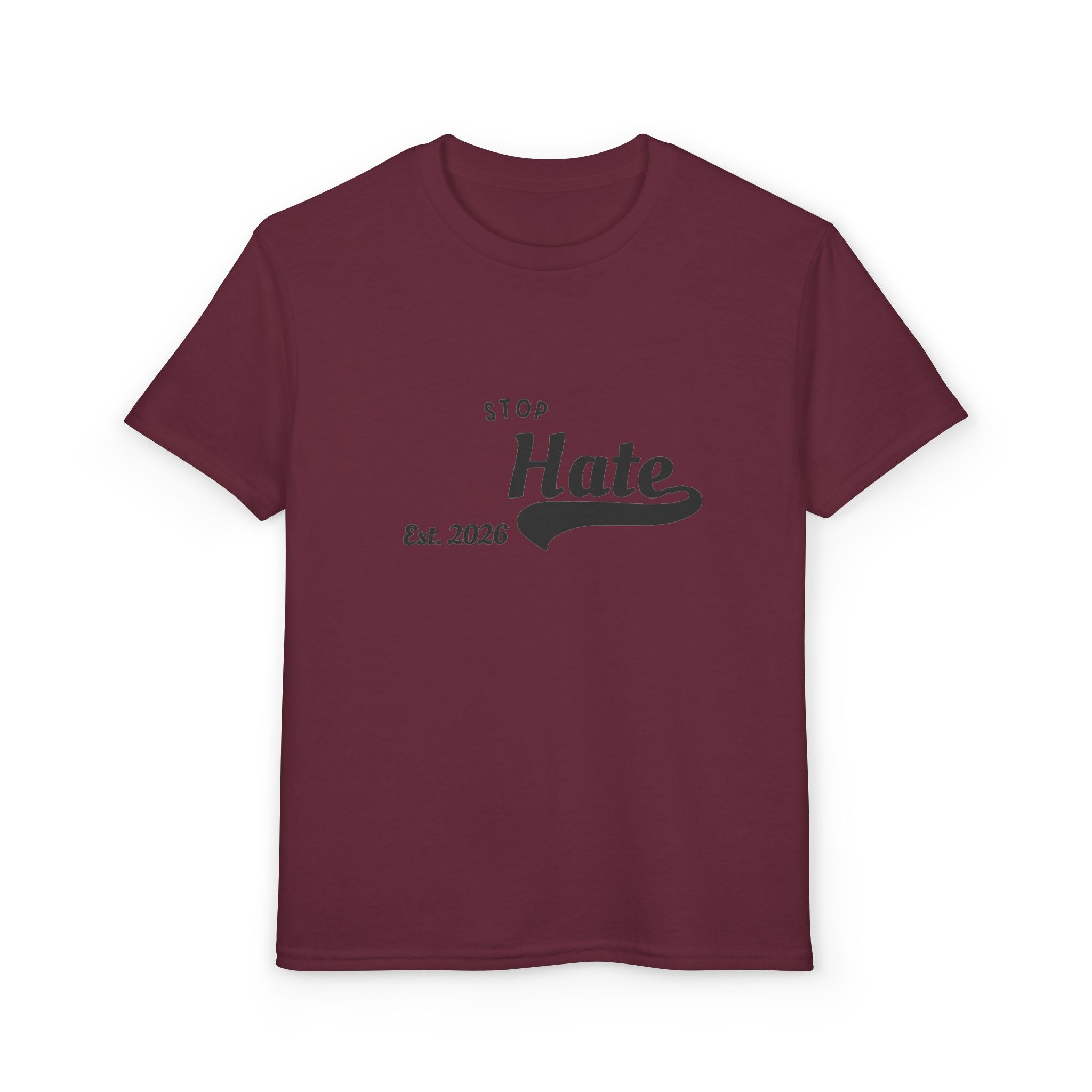 Youth T-Shirt — "Stop Hate Est. 2020" Graphic Tee