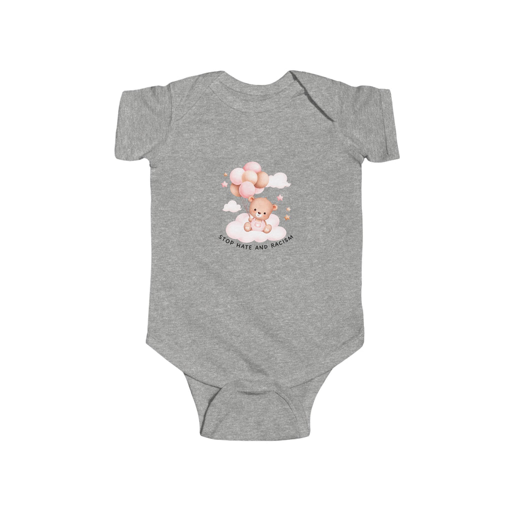 Baby Bodysuit - Cute Teddy with Balloons "Love You Baby" Newborn Onesie