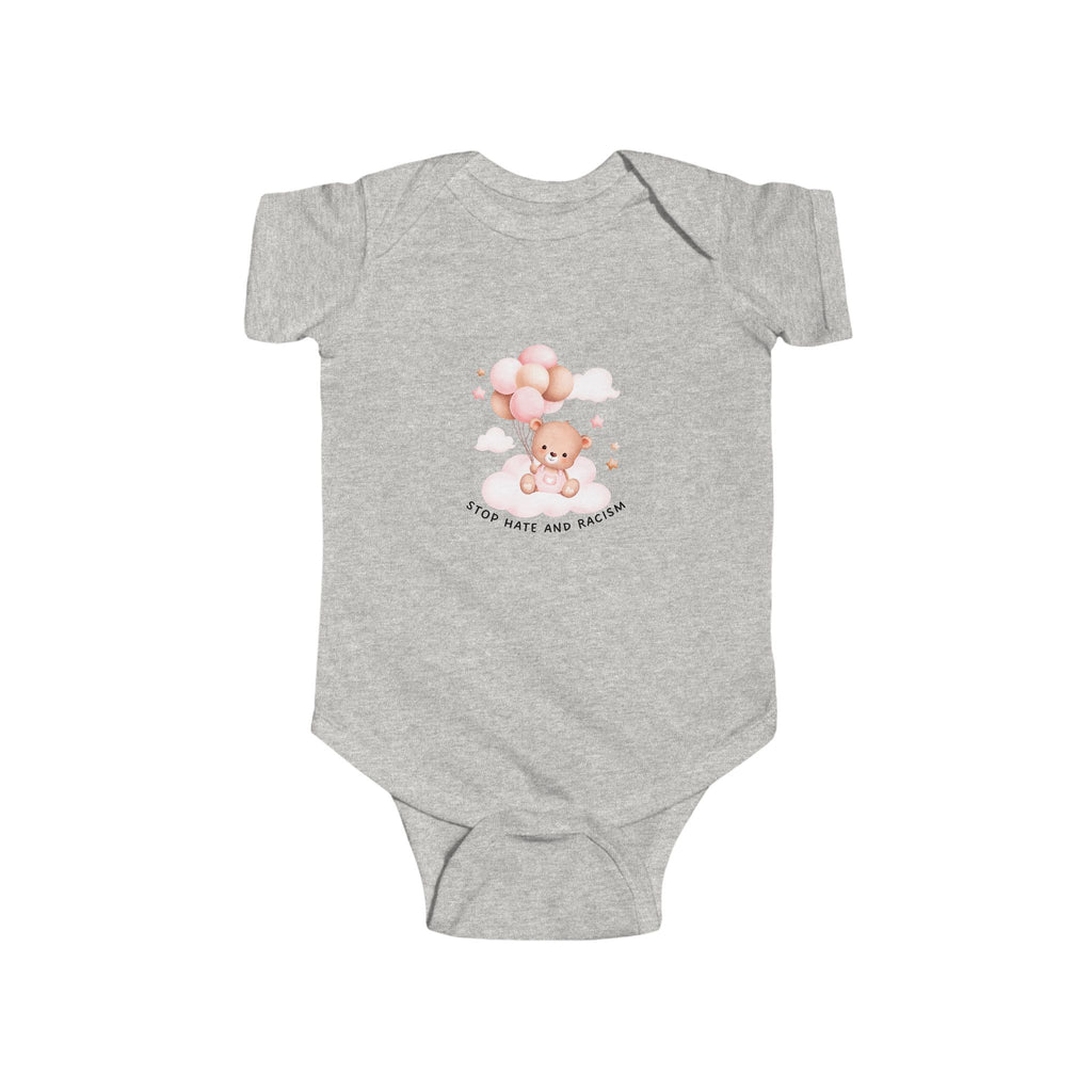 Baby Bodysuit - Cute Teddy with Balloons "Love You Baby" Newborn Onesie