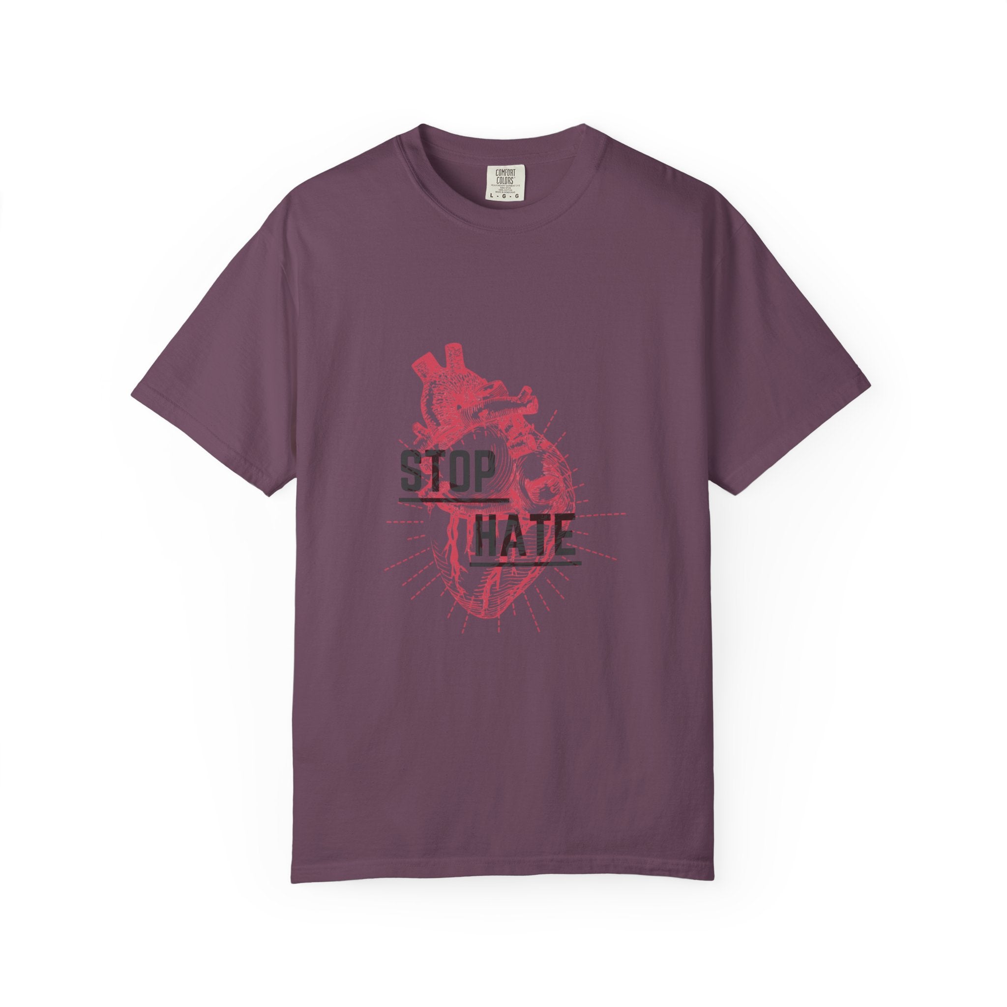 Stop Hate Heart T-Shirt — Anti-Hate Graphic Tee