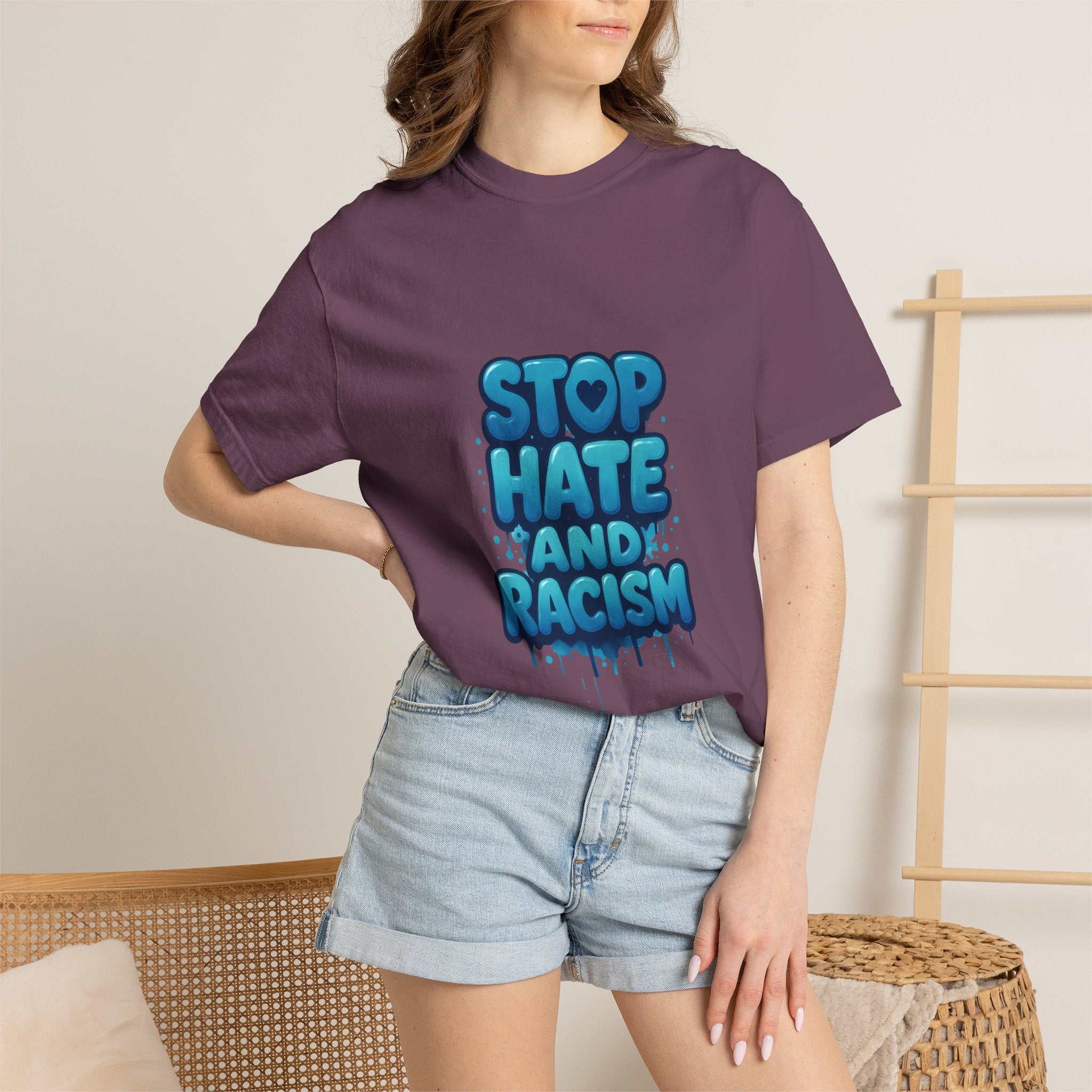 Stop Hate and Racism T-Shirt — Bold Anti-Racism Graphic Tee