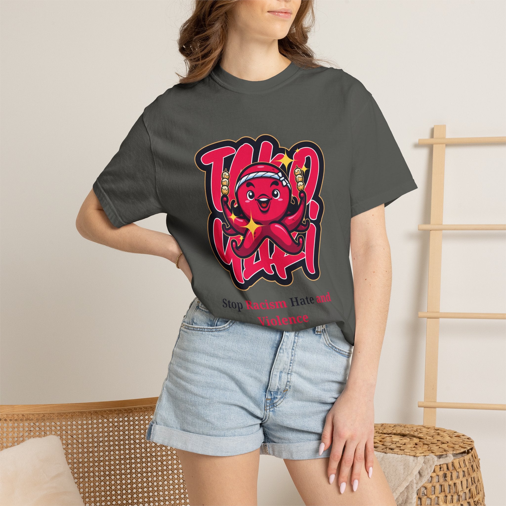 Stop Racism Octopus T-Shirt — Anti-Racism Message Tee