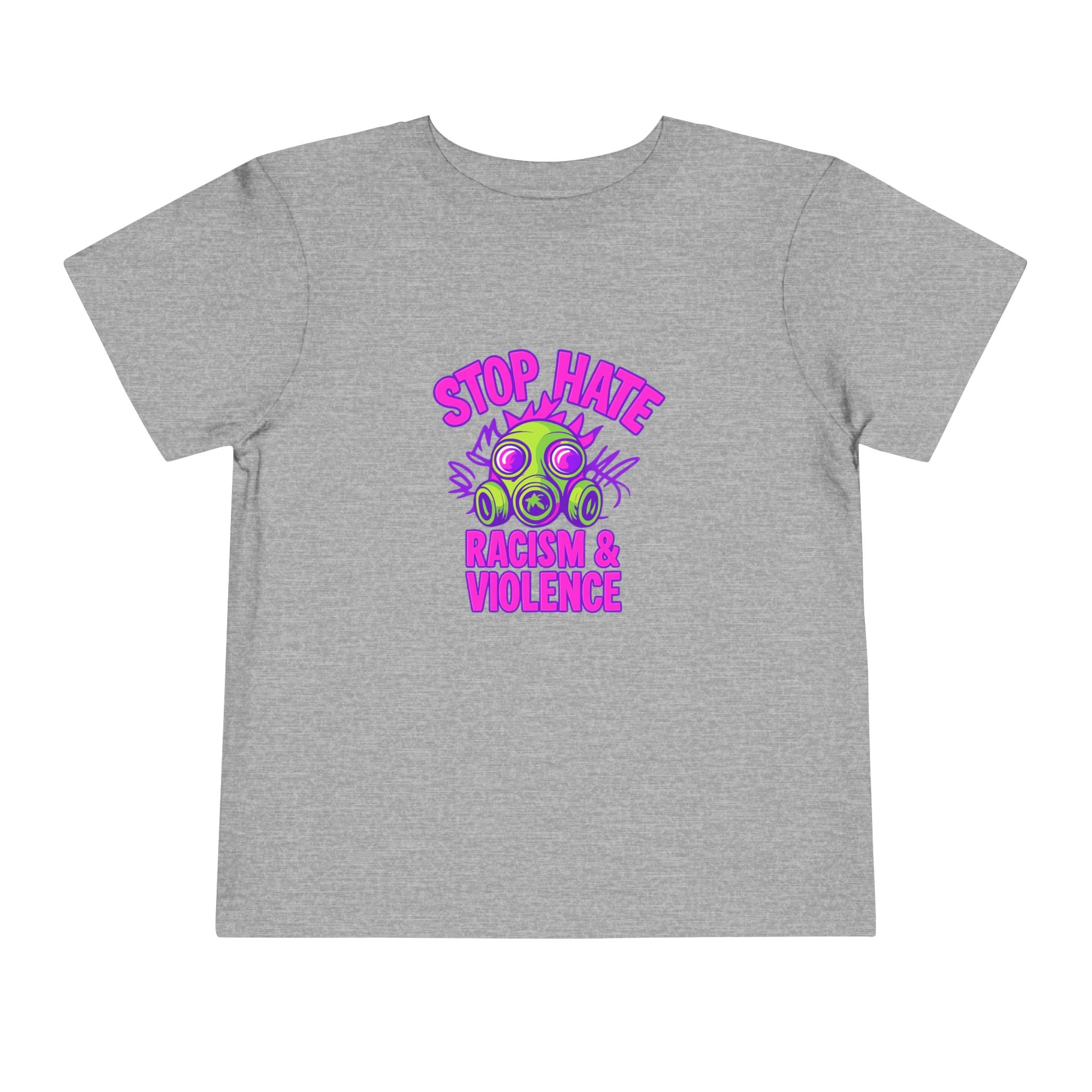 Stop Hate Toddler Tee – "Stop Hate Racism & Violence" Graphic