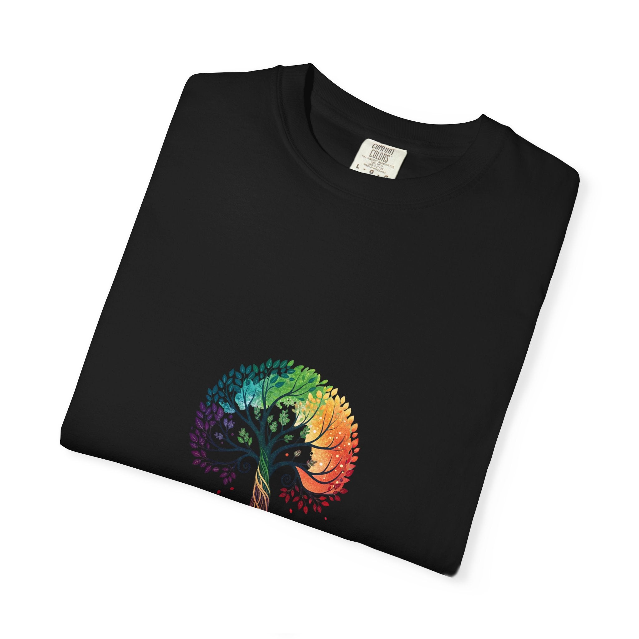 Stop Hate and Racism Tree T-Shirt — Rainbow Unity Tee