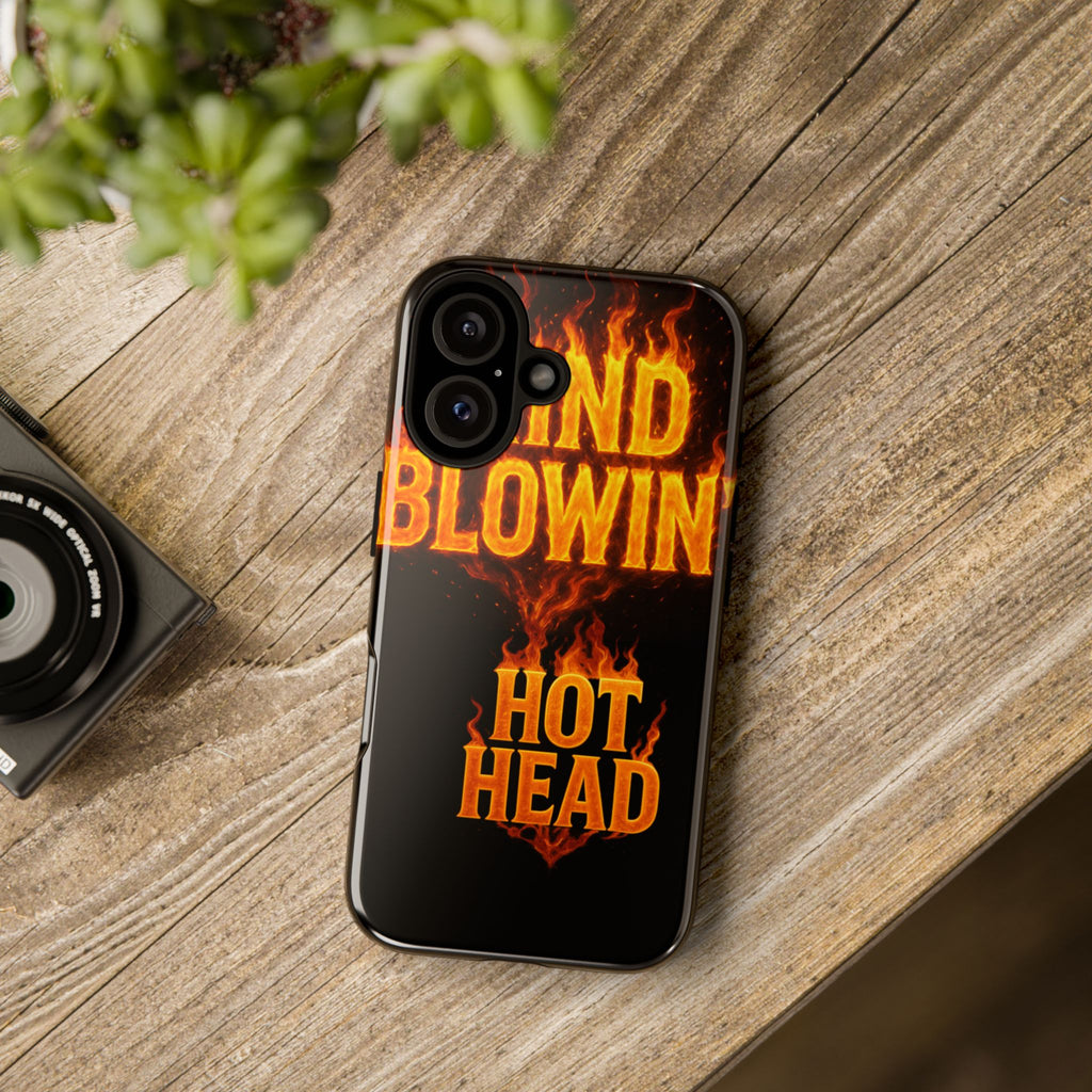 Blowin' Hot Head Phone Case – Fiery Graphic Protective Cover