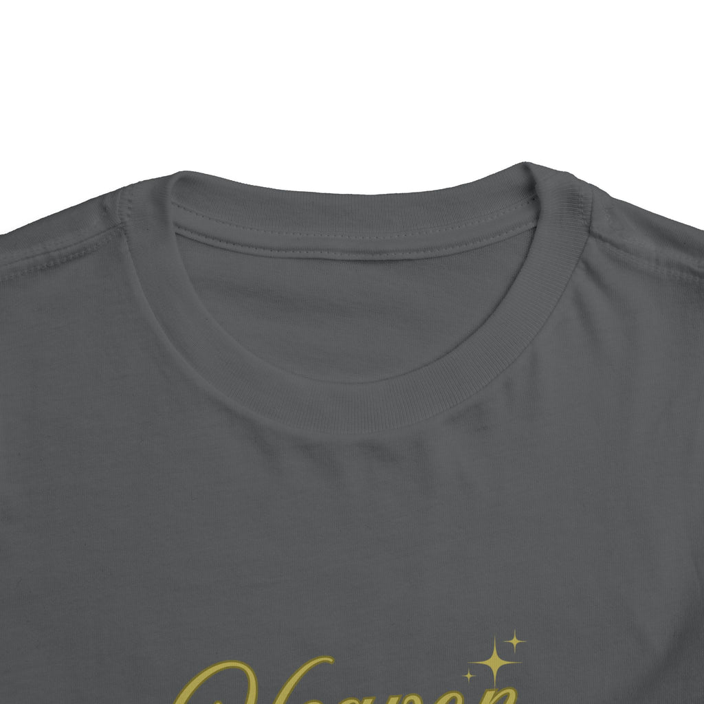Heaven Sent Toddler Tee — Gold Script Baby Shirt
