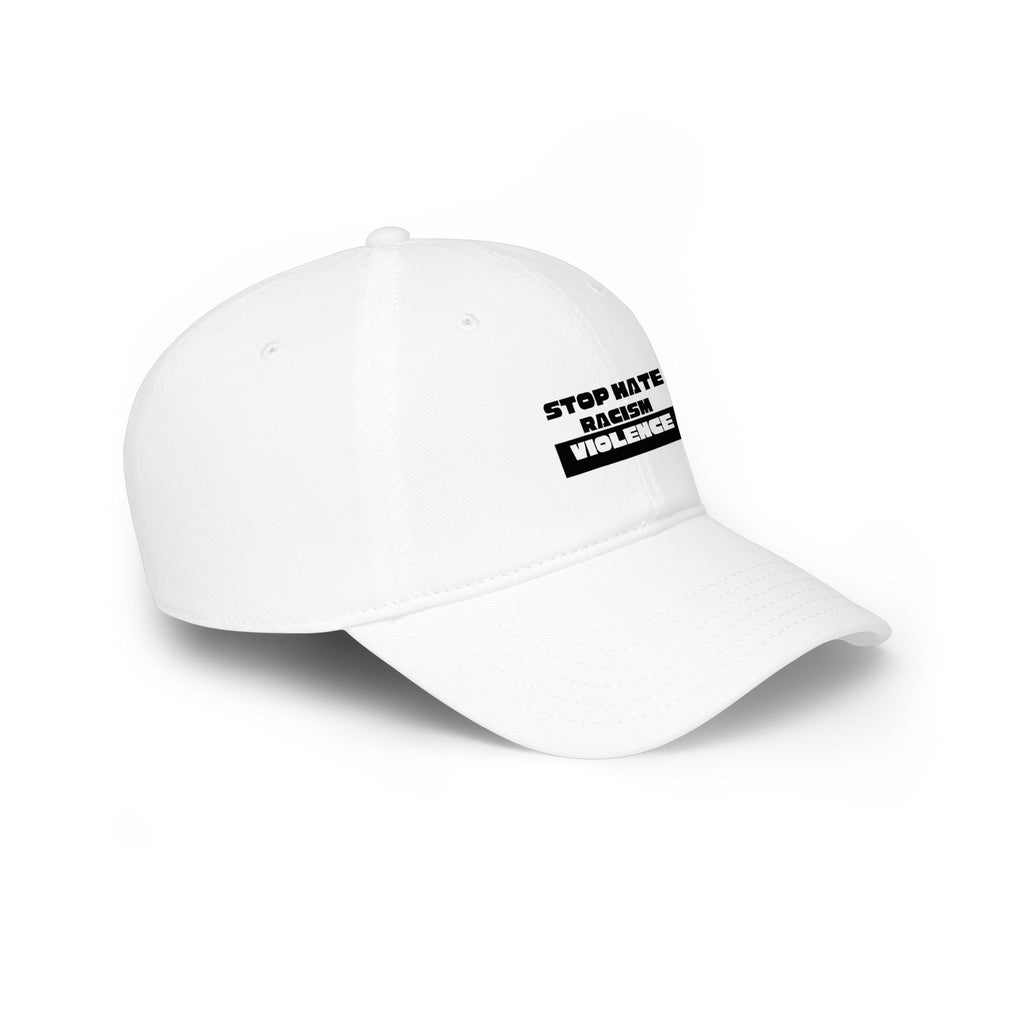 Baseball Cap — "Stop Mate Racism Violence" Embroidered Anti-Racism Hat