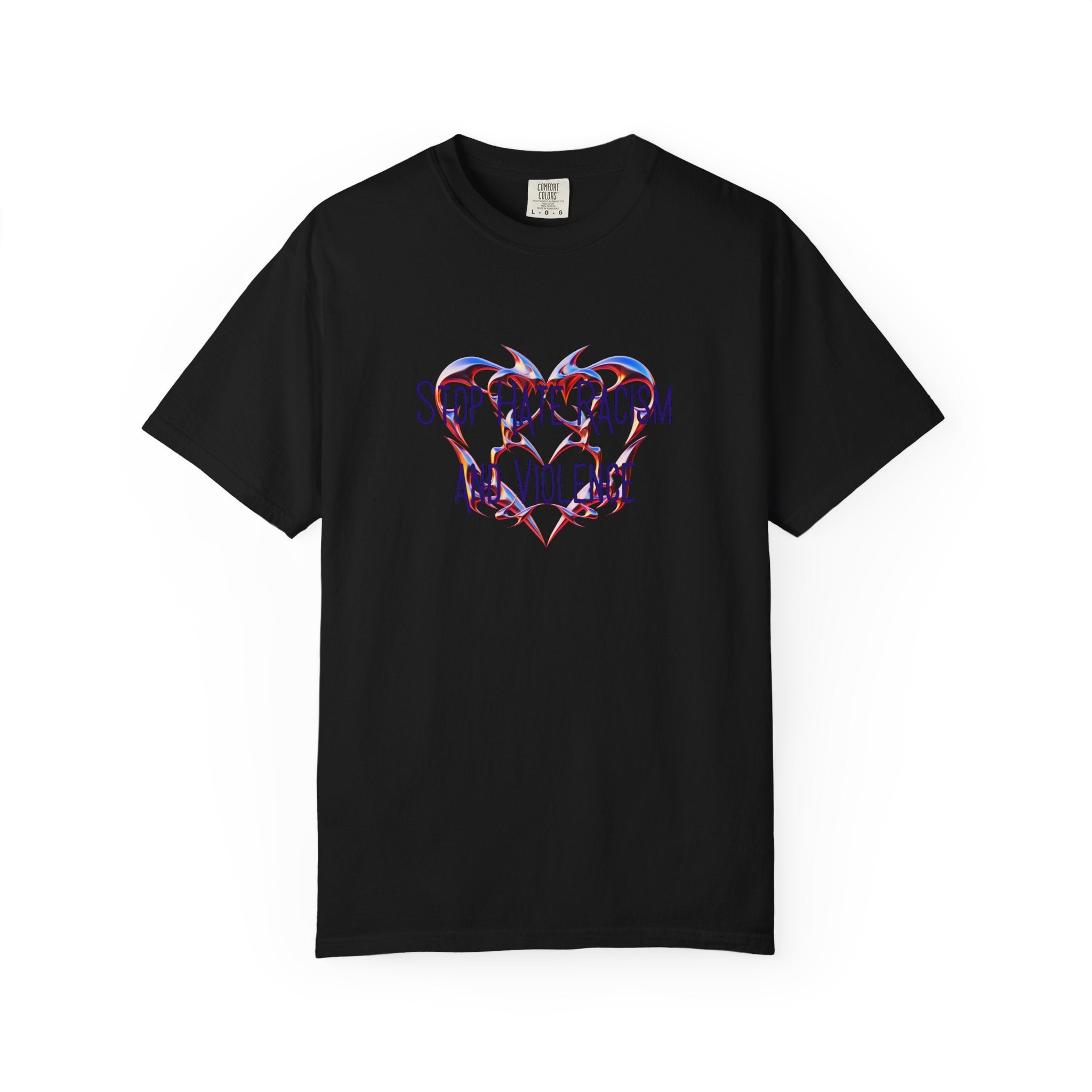 Stop the Racism and Violence Heart T-Shirt