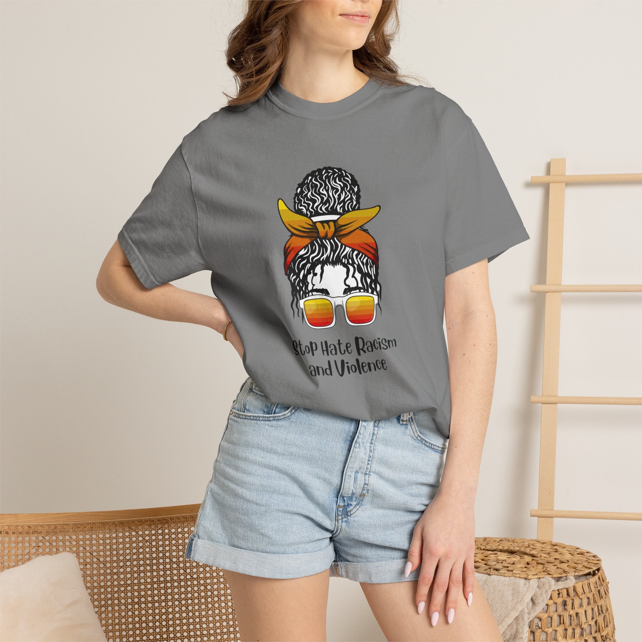 Stop Hate Racism and Violence T-Shirt — Empowering Anti-Racism Graphic Tee