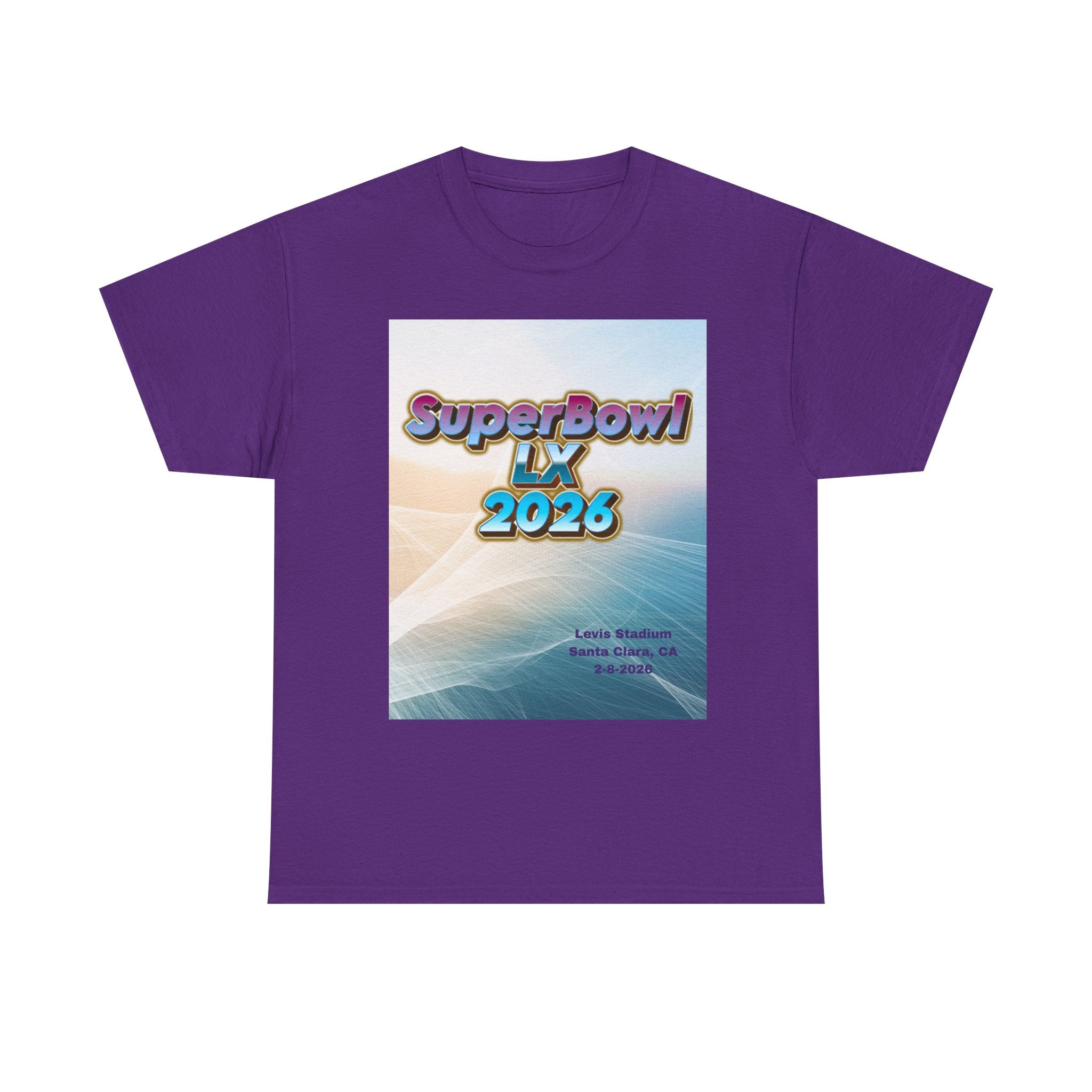 SuperBowl LX 2026 Tee — Retro Gradient Football Event T‑Shirt