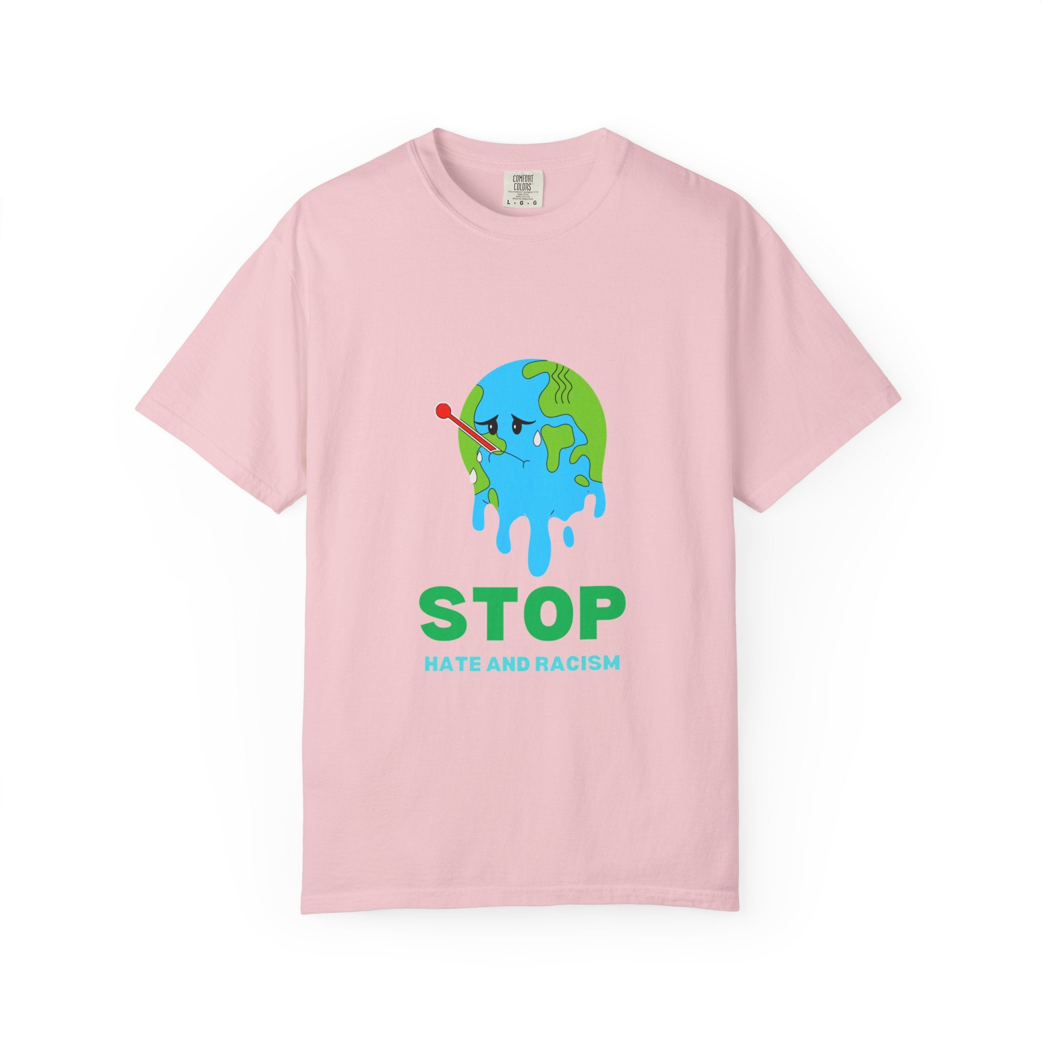 Stop Hate and Racism T-Shirt — Anti-Racism Earth Graphic Tee