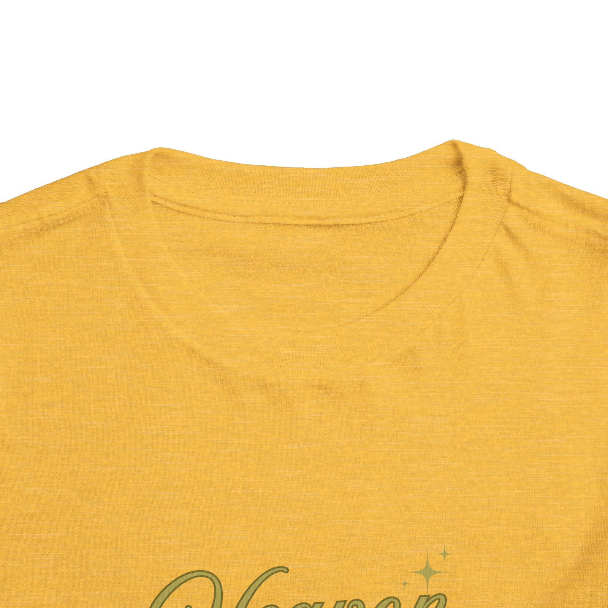 Heaven Sent Toddler Tee — Gold Script Baby Shirt