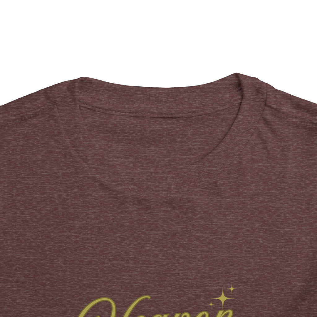 Heaven Sent Toddler Tee — Gold Script Baby Shirt