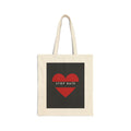 Stop Hate Red Heart Tote Bag – Canvas Protest & Awareness Shopper