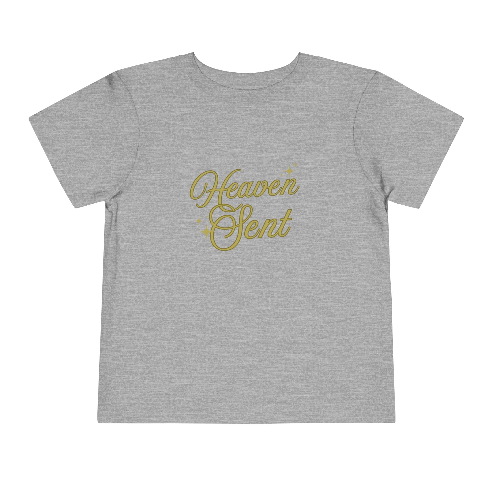 Heaven Sent Toddler Tee — Gold Script Baby Shirt