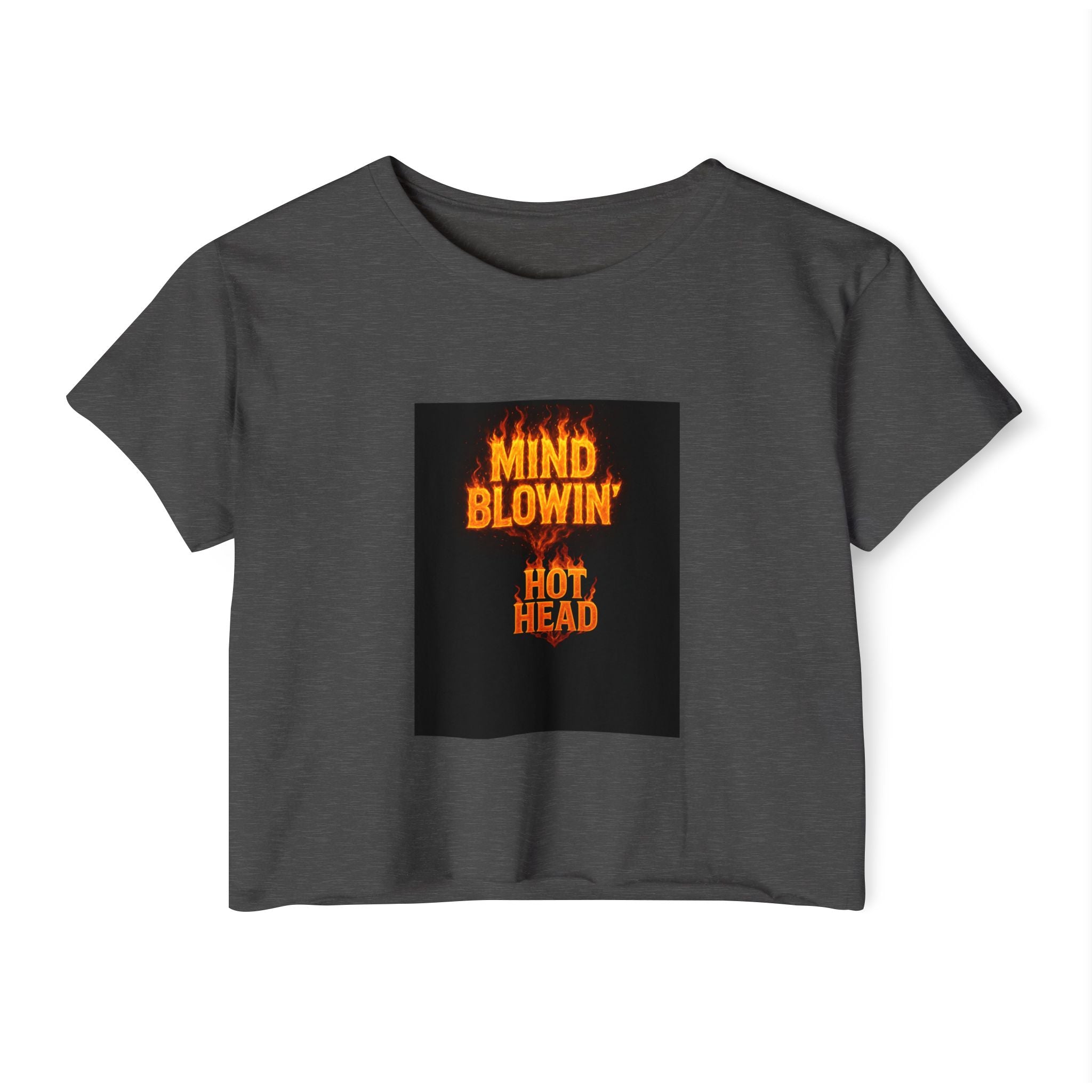 Mind Blown 'Hot Head' Crop Top — Women's Festival Graphic Tee