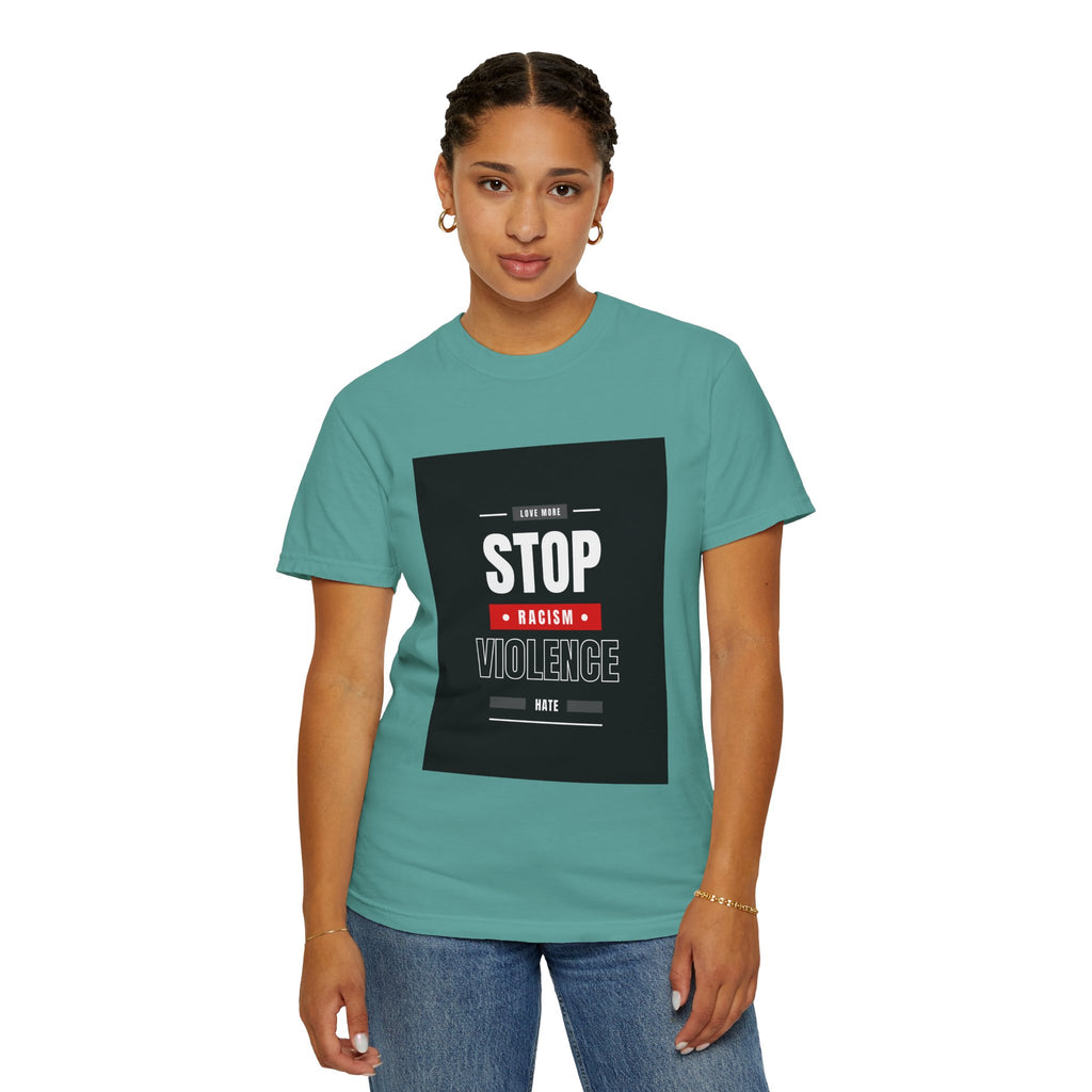 Stop Racism Stop Violence T-Shirt — Anti-Racism Protest Tee
