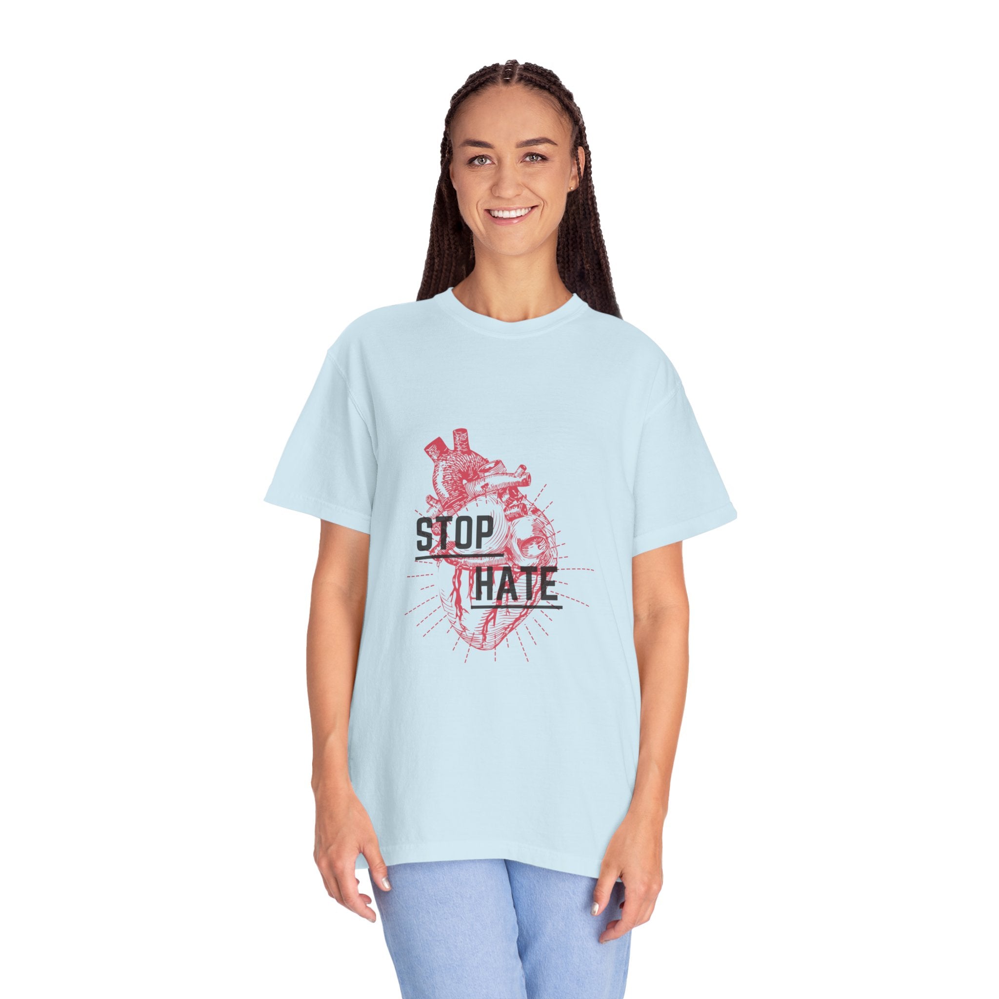 Stop Hate Heart T-Shirt — Anti-Hate Graphic Tee