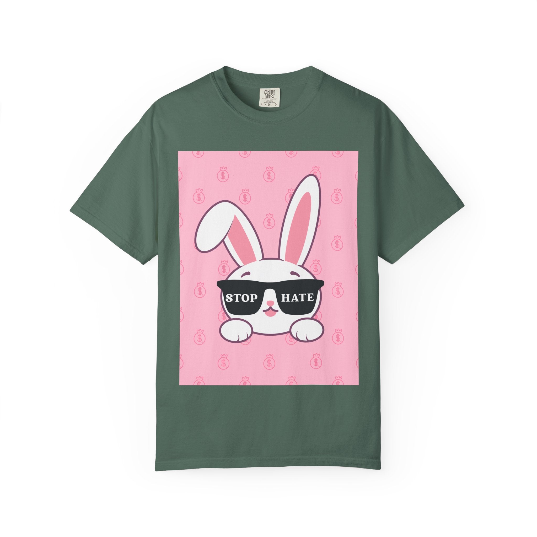 Bunny 'STOP HATE' Graphic T-Shirt