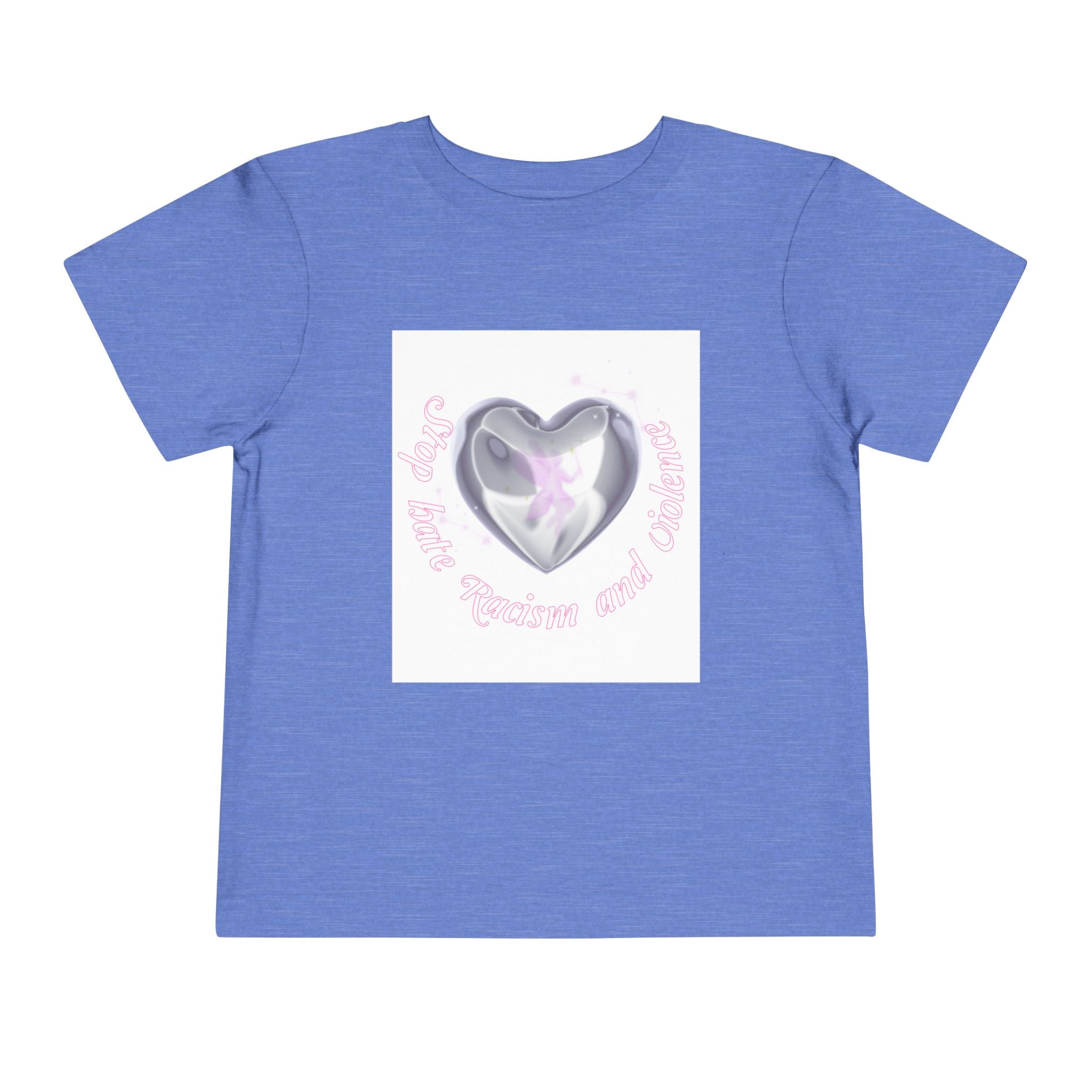 Toddler Tee — Cute Heart Unicorn "So Little, So Fierce and Magical"