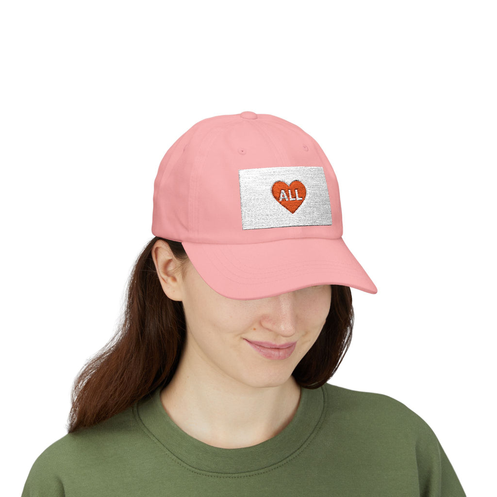 Dad Cap — Red Heart "ALL" Embroidered Baseball Hat