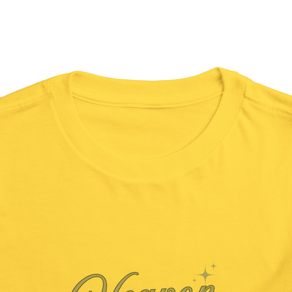 Heaven Sent Toddler Tee — Gold Script Baby Shirt