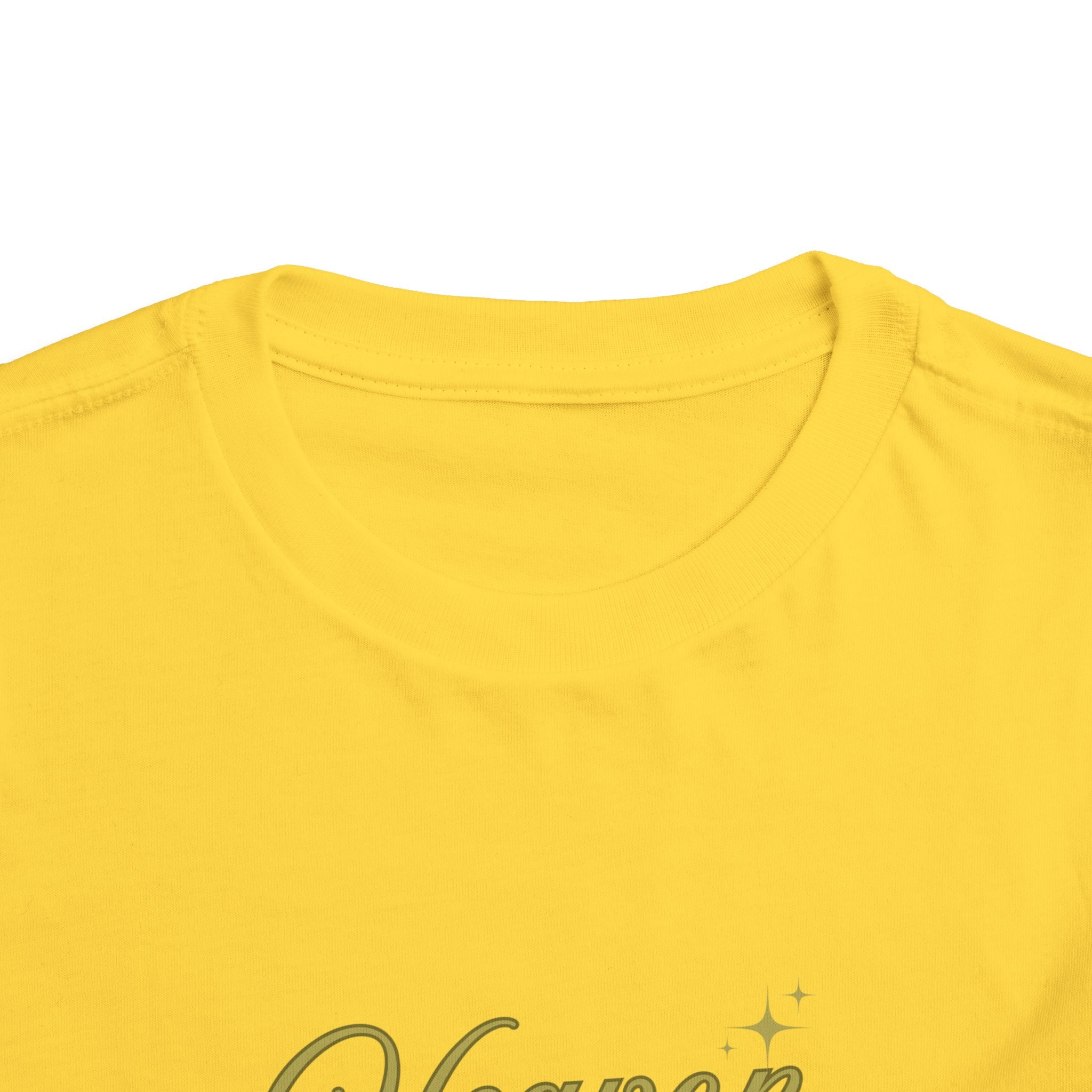 Heaven Sent Toddler Tee — Gold Script Baby Shirt