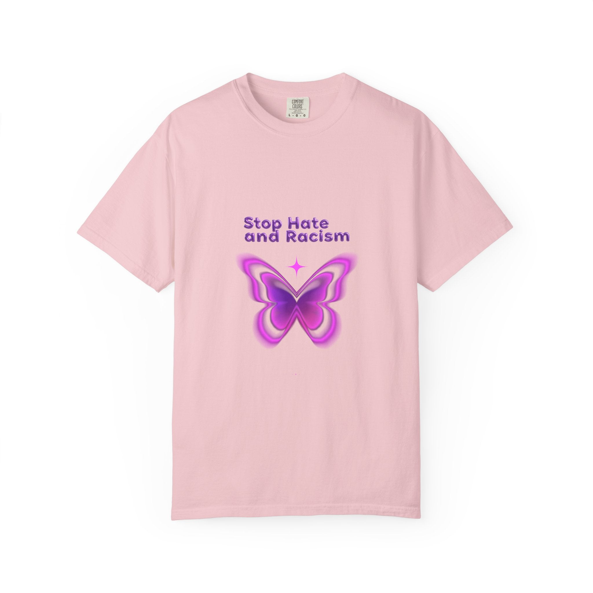 Stop Hate and Racism Butterfly T-Shirt
