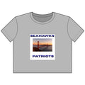 Seahawks Patriots Golden Gate Photo Cropped Tee