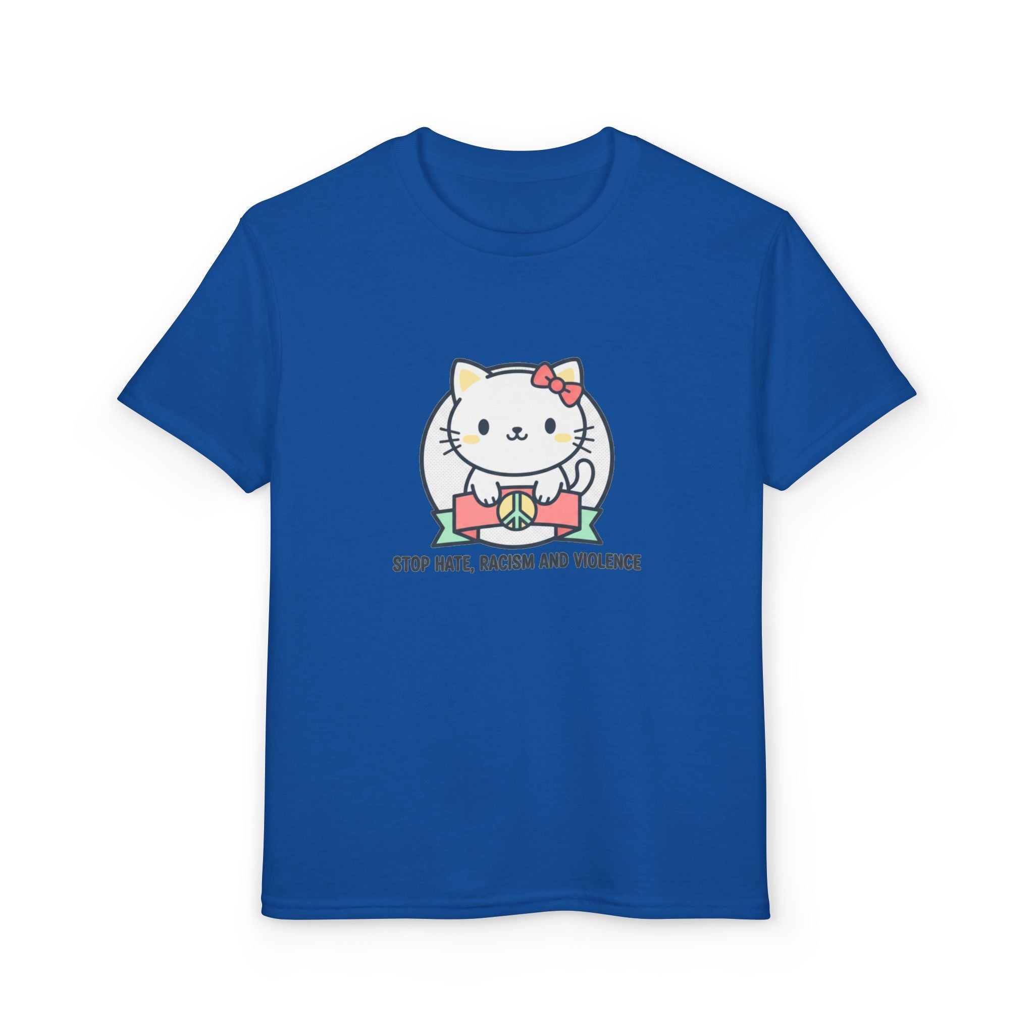 Youth Cat Graphic T-Shirt — HELLO KITTY STOP HATE