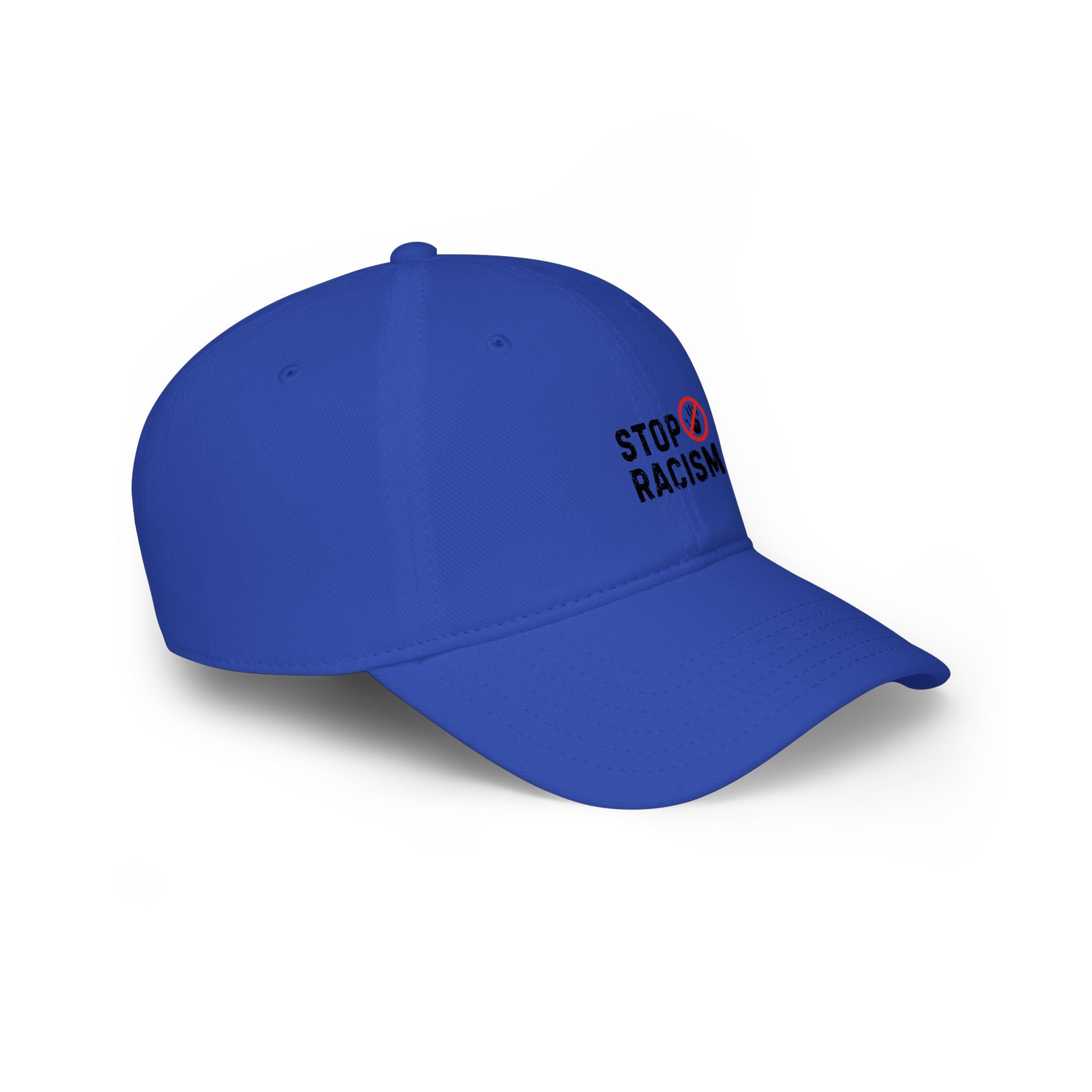 Stop Racism Baseball Cap – Red Low Profile Anti-Racism Hat