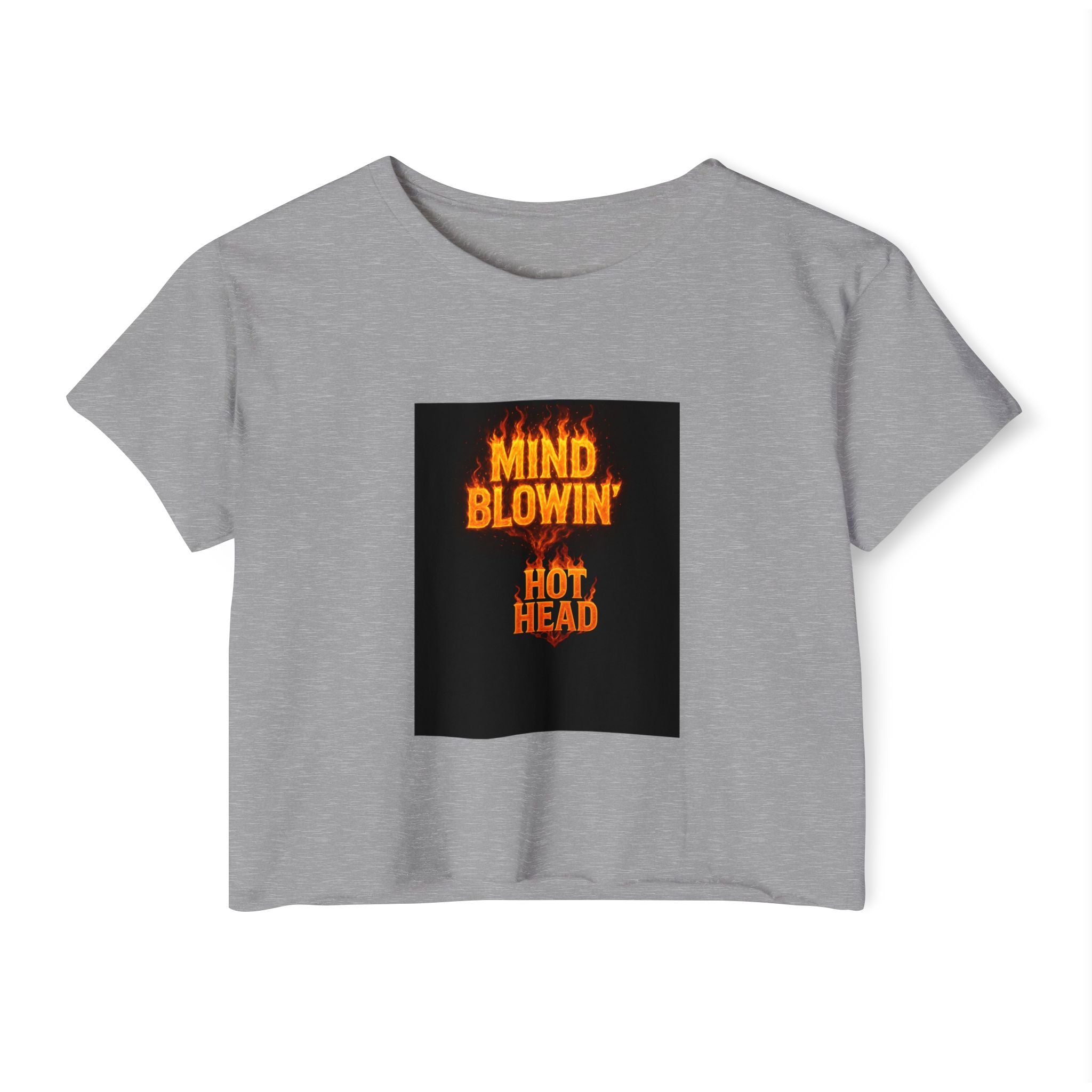 Mind Blown 'Hot Head' Crop Top — Women's Festival Graphic Tee