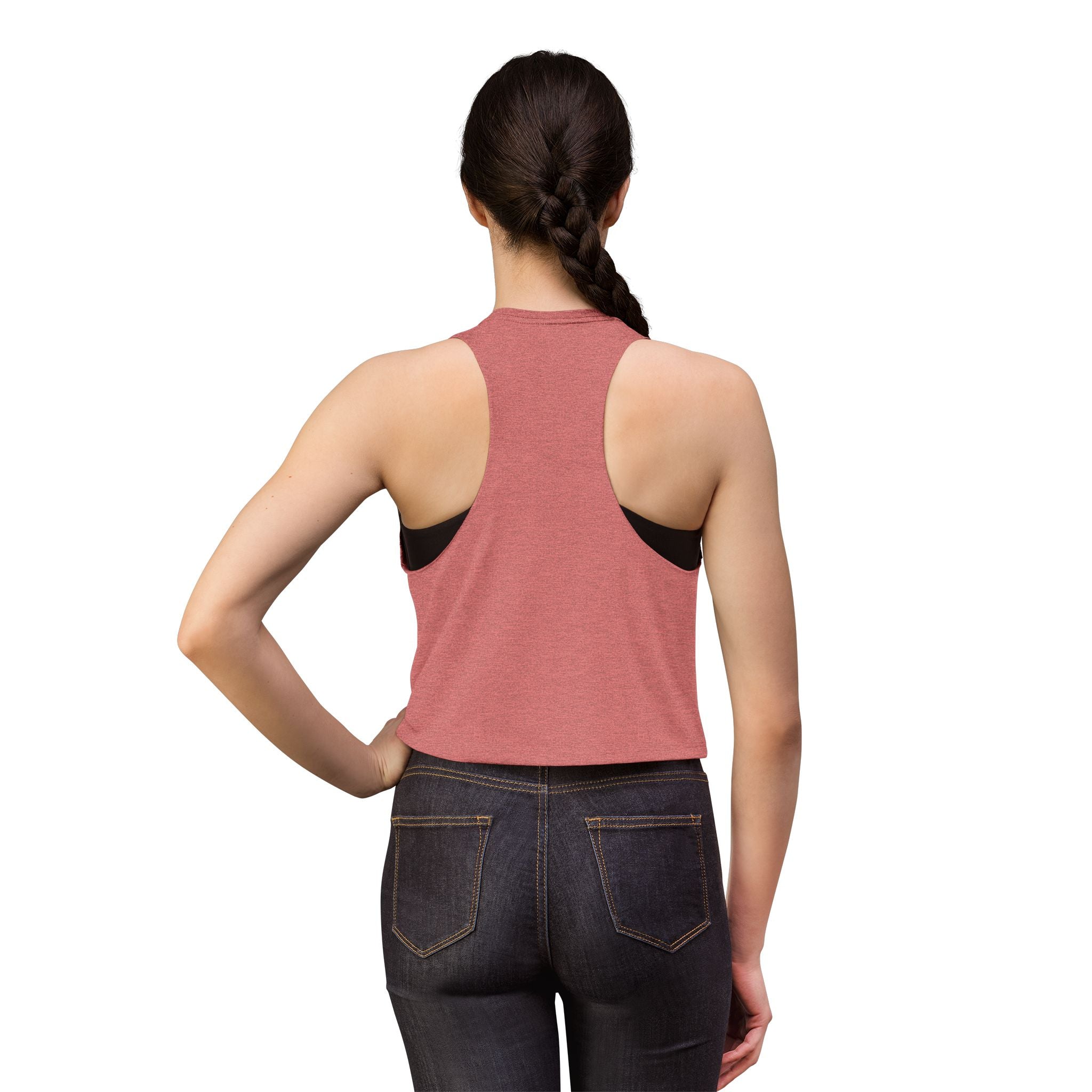 Stop Hate Red Heart Women's Crop Top – Activist Message Tank for Pride & Awareness