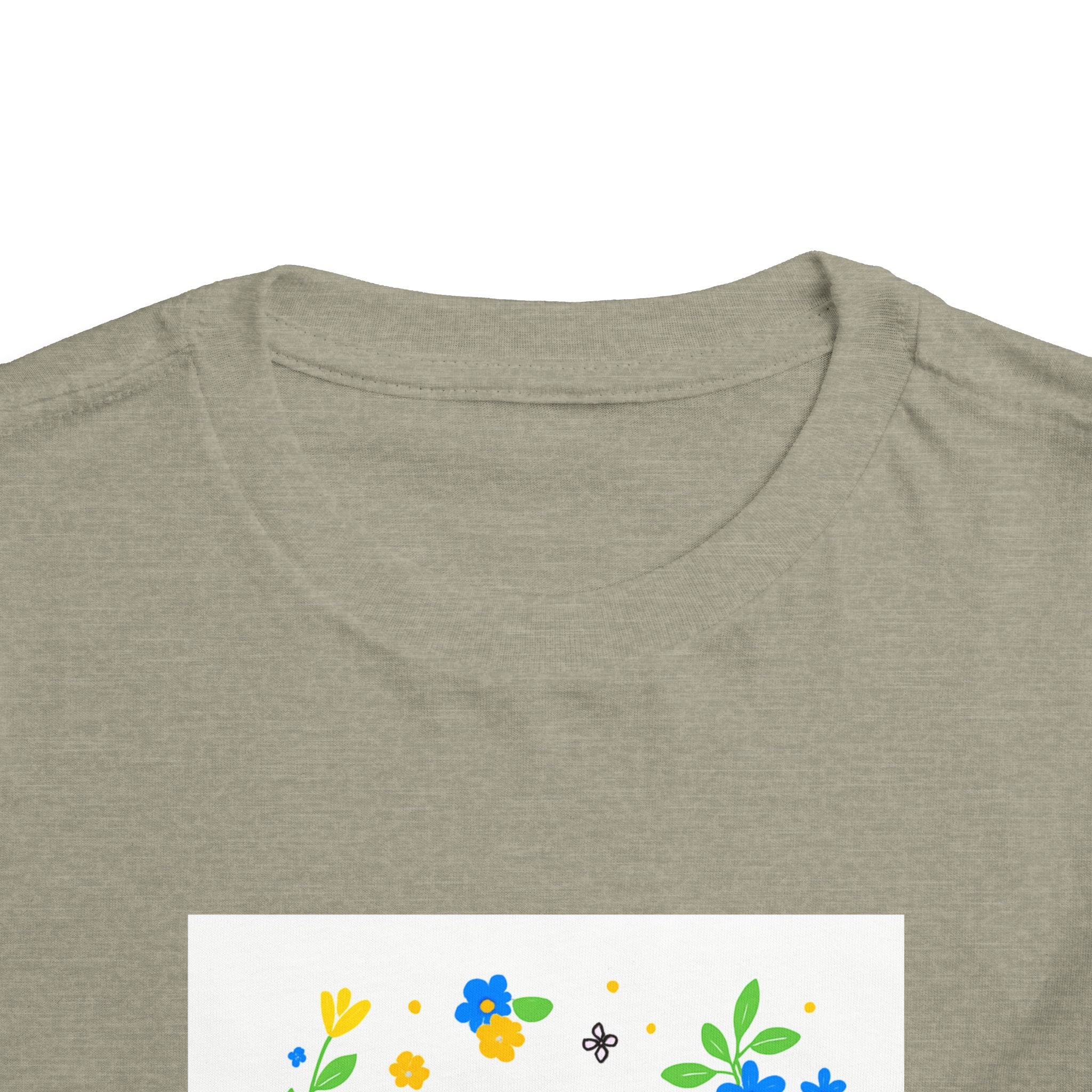 Toddler Tee — "Stop Hate, Racism, and Violence" Floral Anti-Racism Kids Shirt