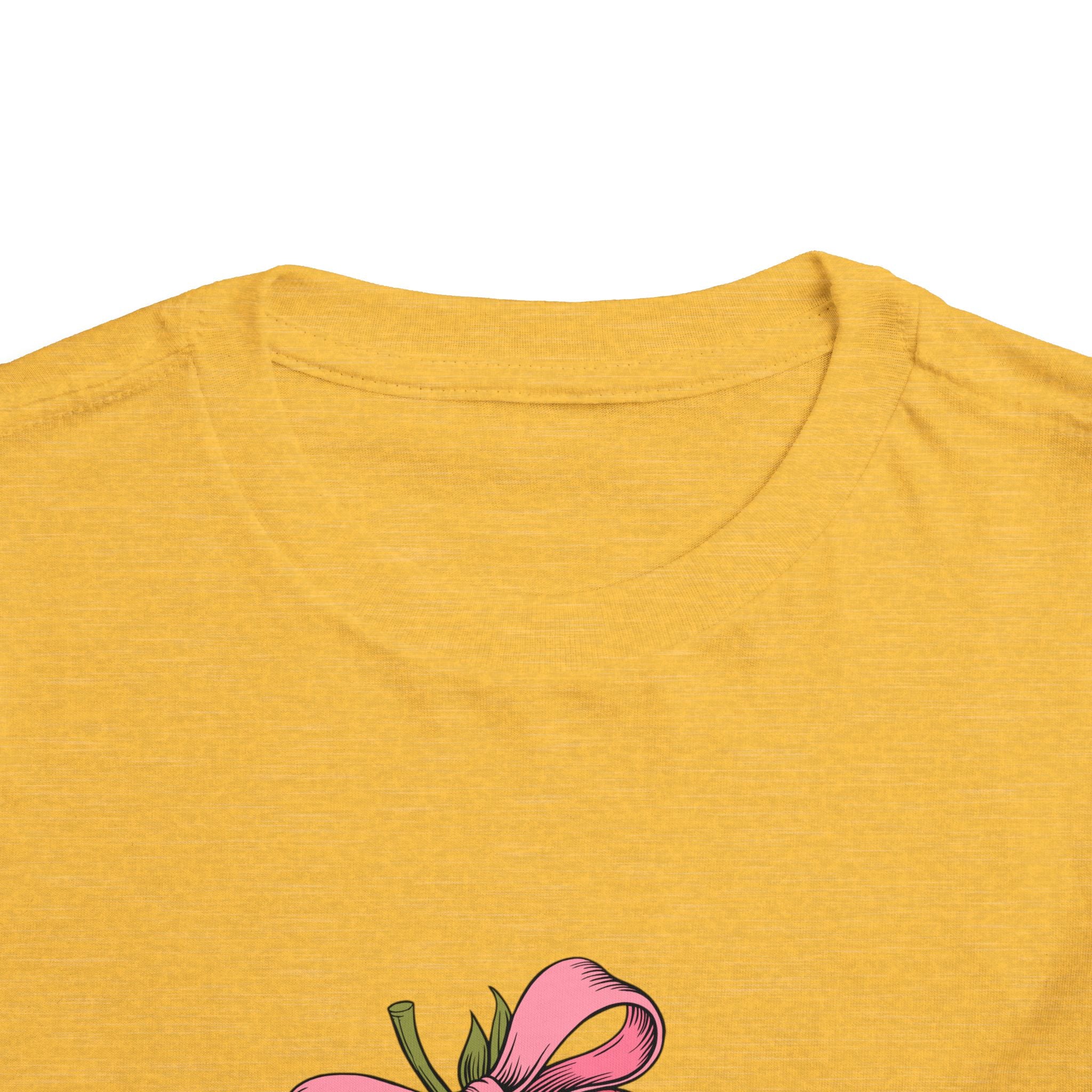 Toddler Tee — Pink Gift Strawberry Graphic "Stop Rockin and Rollin"