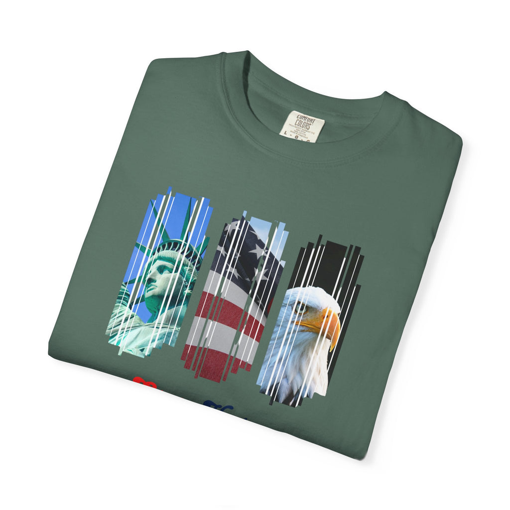 Patriotic 'Stop Hate Racism and Violence' T-Shirt