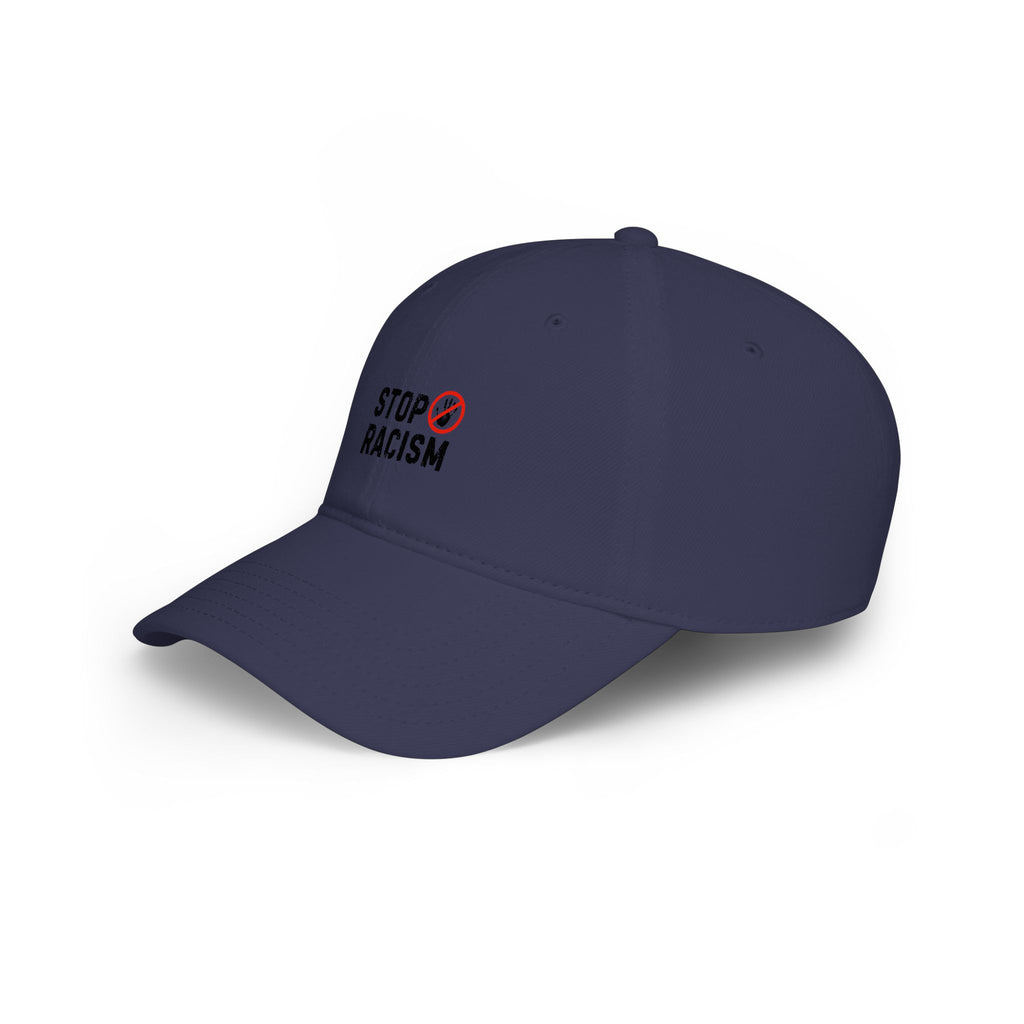 Stop Racism Baseball Cap – Red Low Profile Anti-Racism Hat