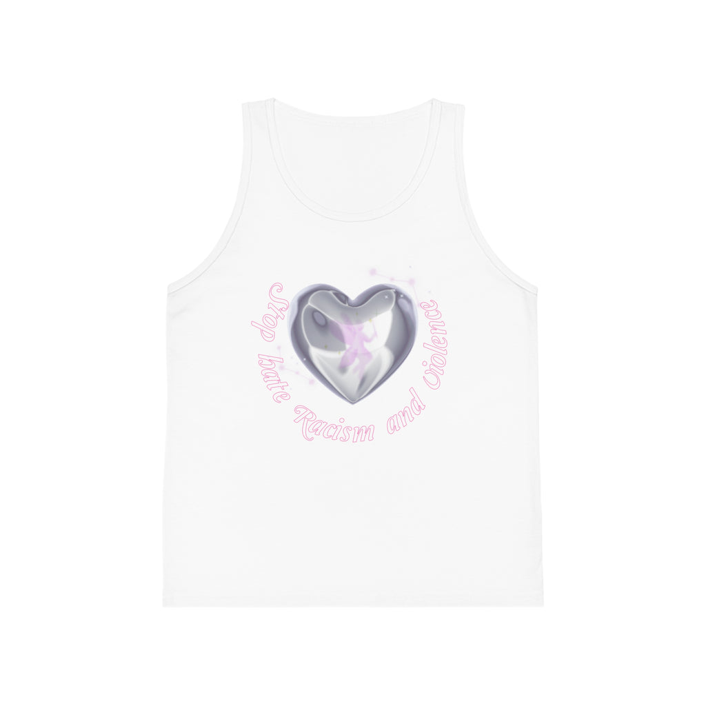 Kids' Heart Unicorn Tank Top — Cute Pastel Magic Tee for Girls