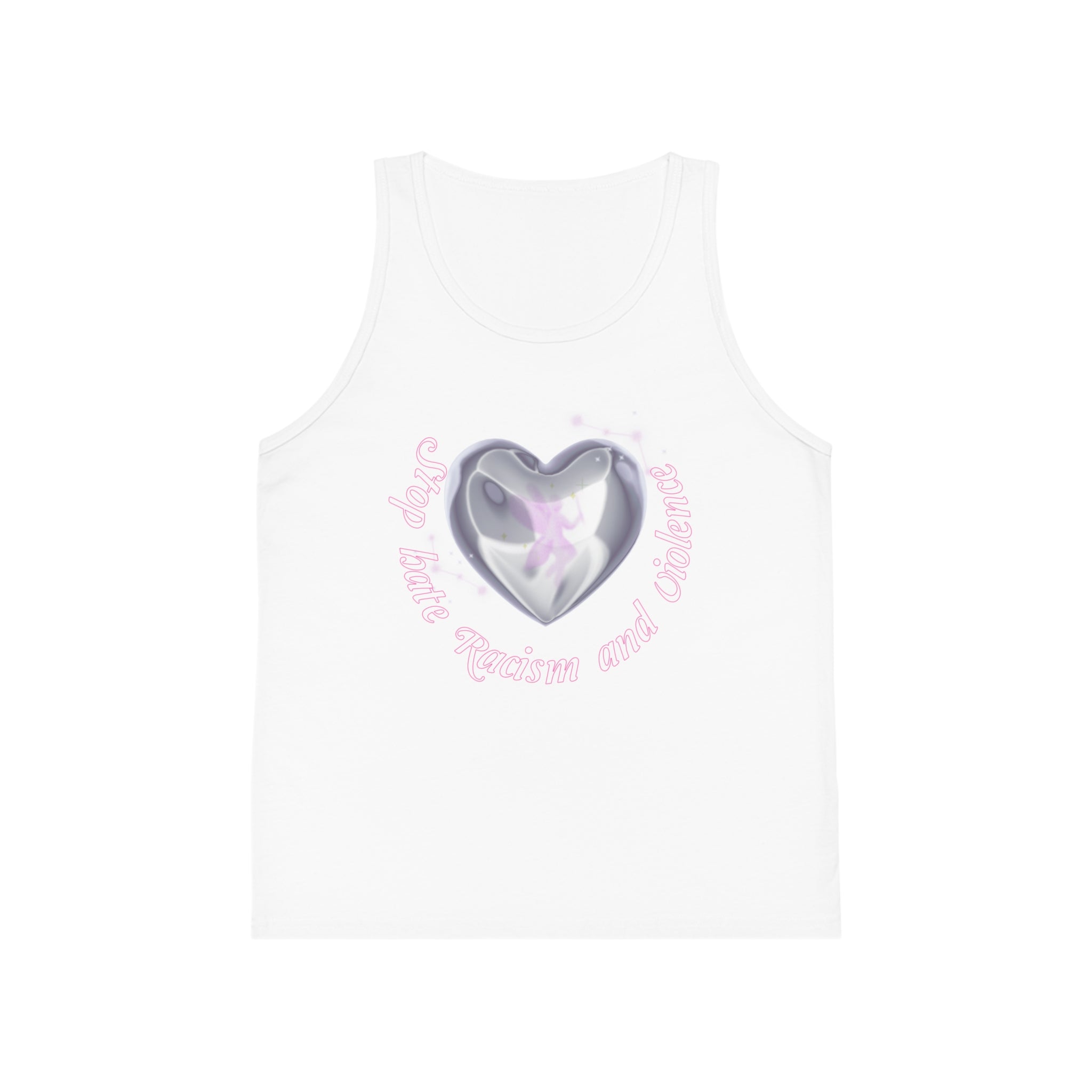 Kids' Heart Unicorn Tank Top — Cute Pastel Magic Tee for Girls