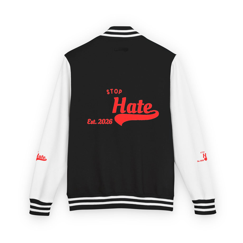 Letterman Jacket — "Stop Hate" Retro Varsity Jacket