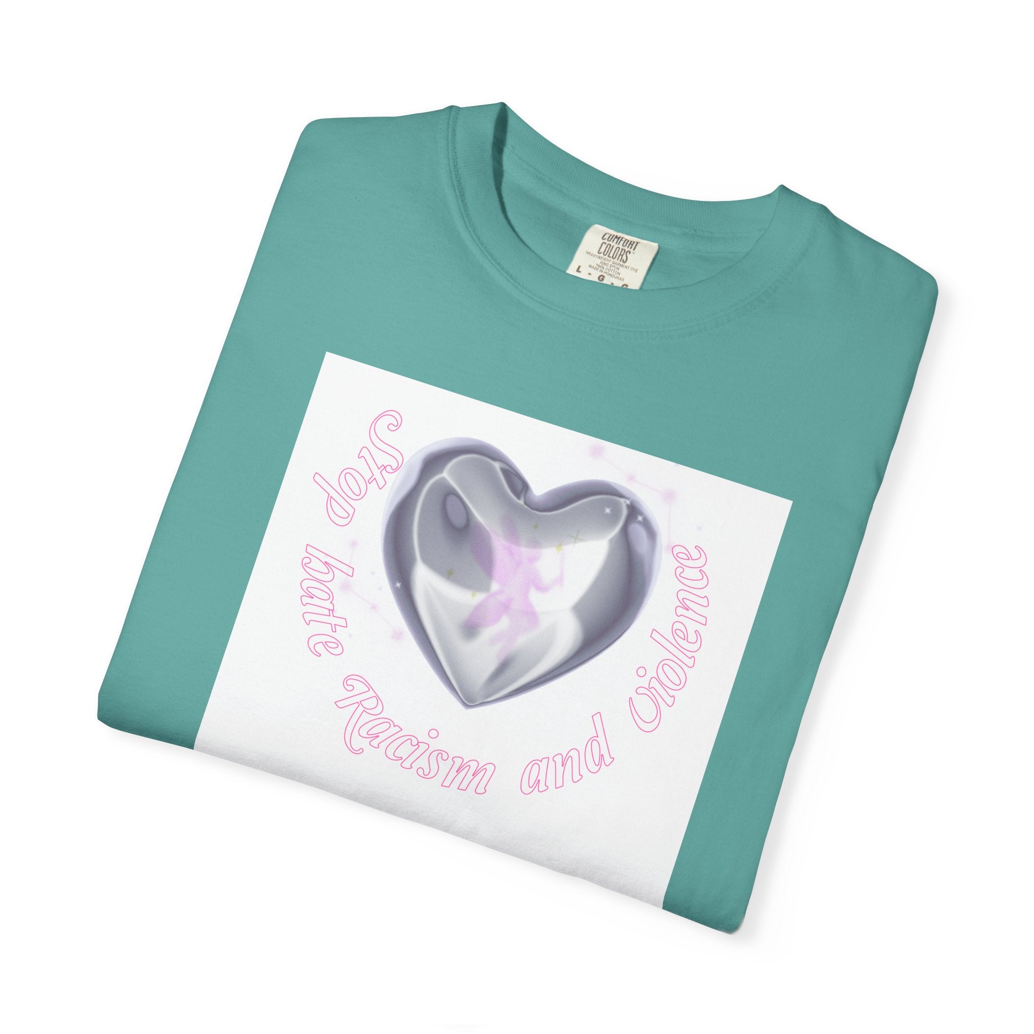 Heart Butterfly Tee — "Love, Hope, Passion and Patience" Graphic T-Shirt