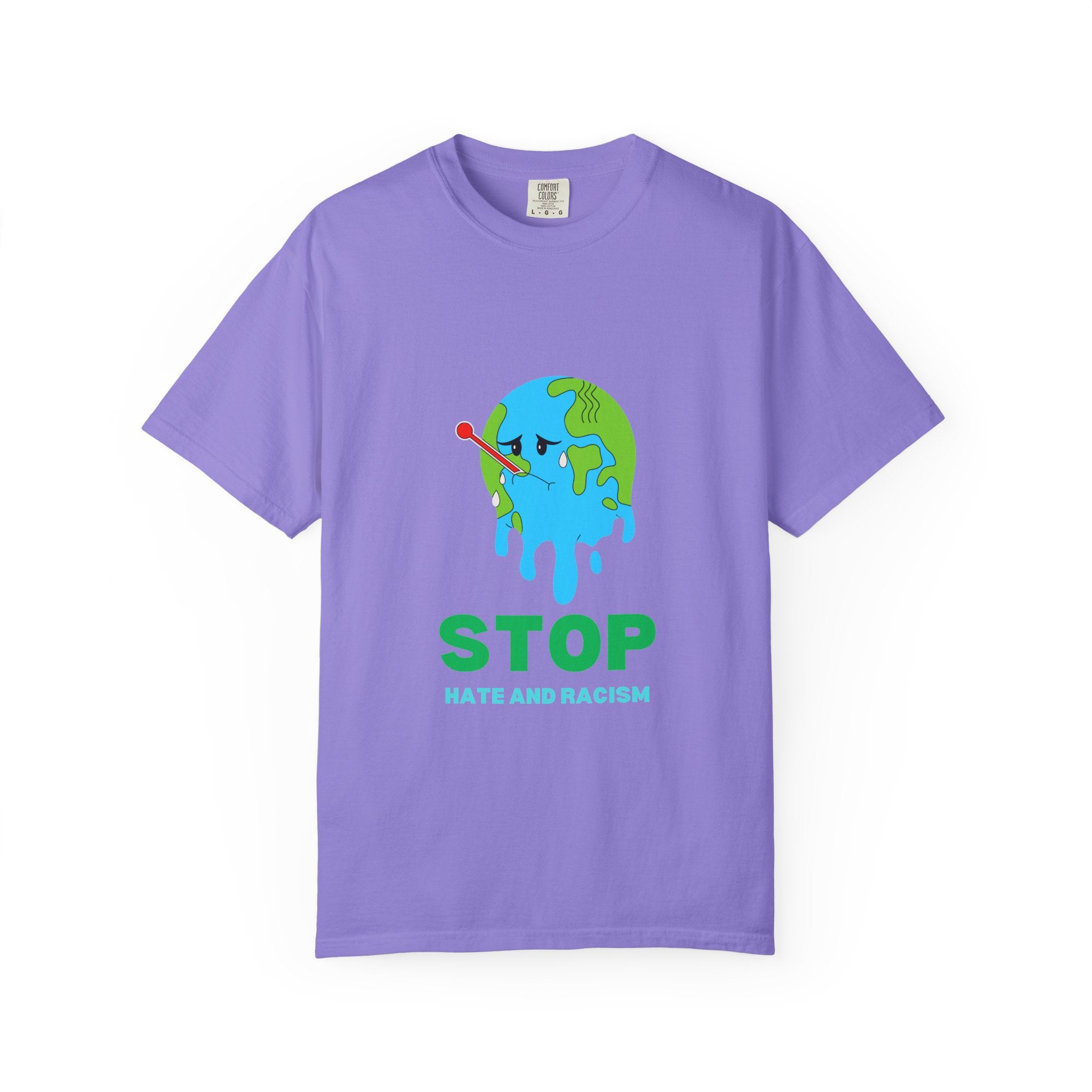 Stop Hate and Racism T-Shirt — Anti-Racism Earth Graphic Tee