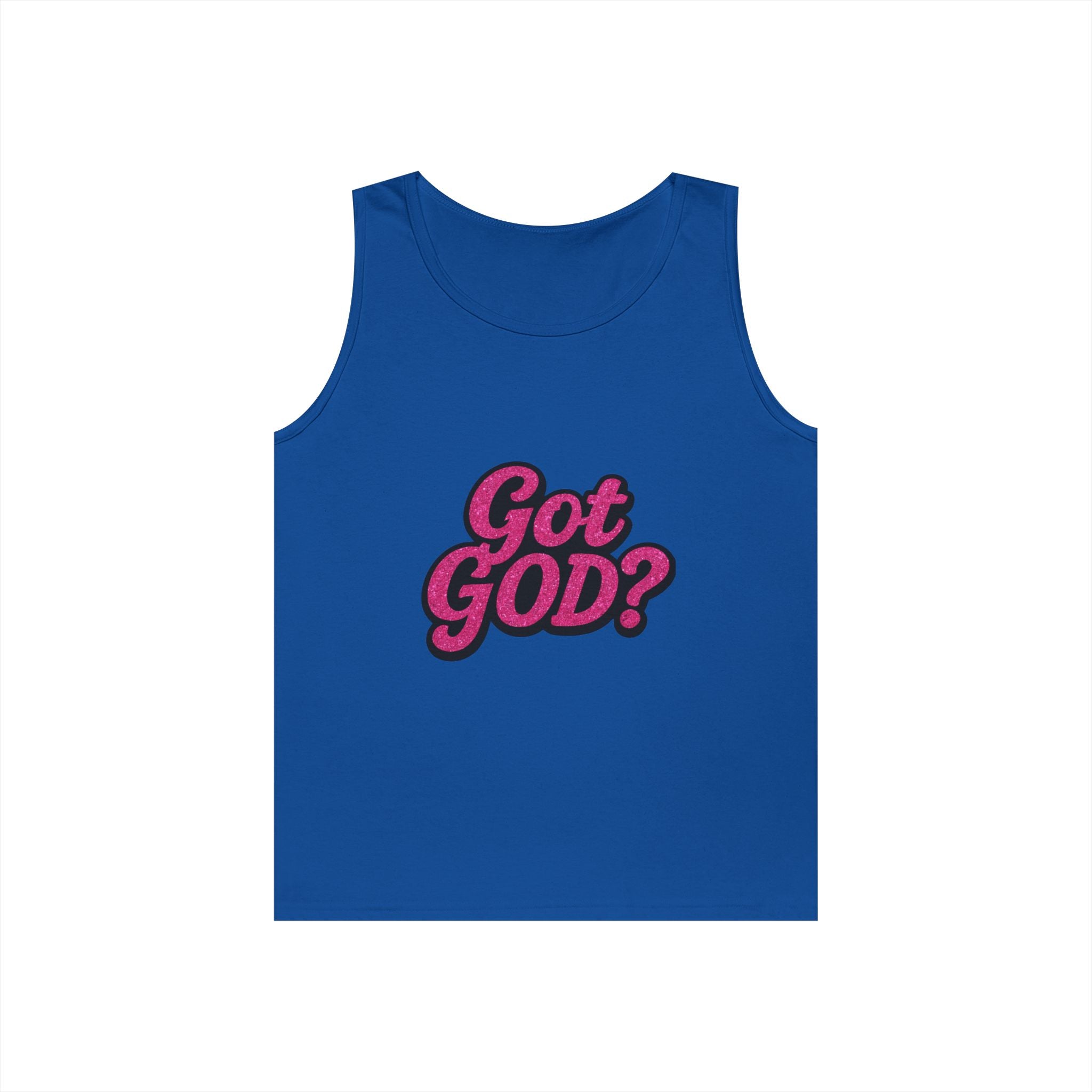 Got God? Pink Retro Graphic Tank Top — Christian Faith Statement Tee
